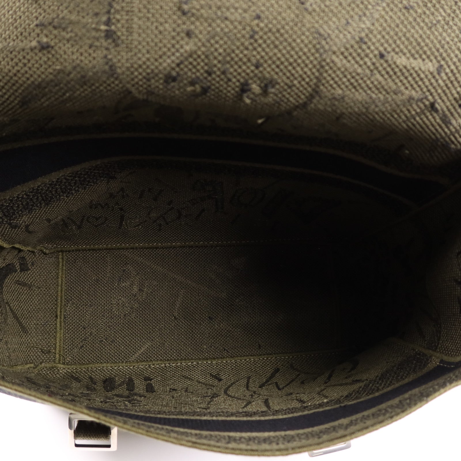 Dior 帆布Dior Camp銀扣肩背袋