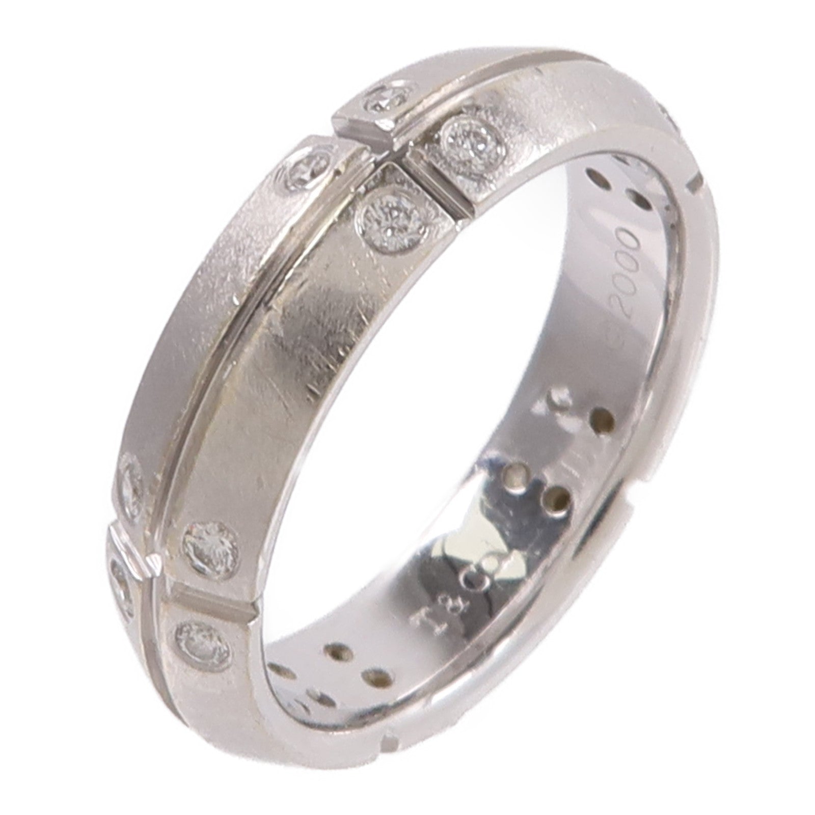 TIFFANY＆CO 18K白金Streamerica Diamond Ring鑽石戒指