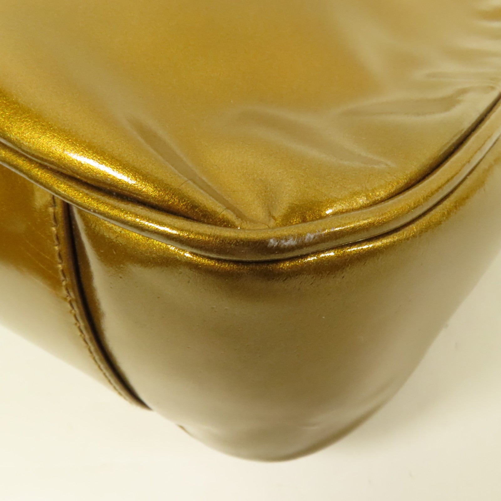 GUCCI 漆皮皮革2 Way Shoulder Bag金扣手挽肩背兩用袋