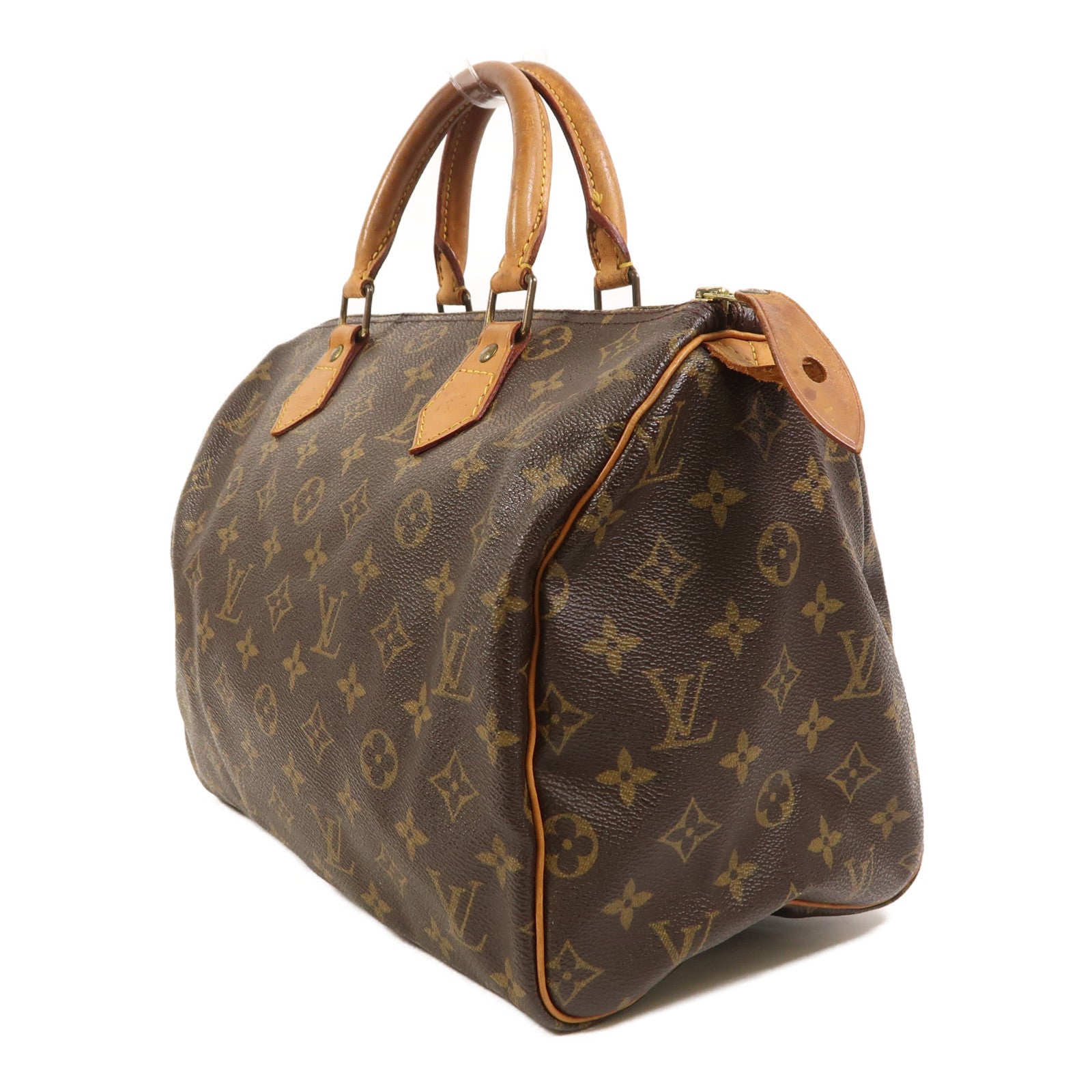 LOUIS VUITTON Monogram Speedy 30金扣手挽袋