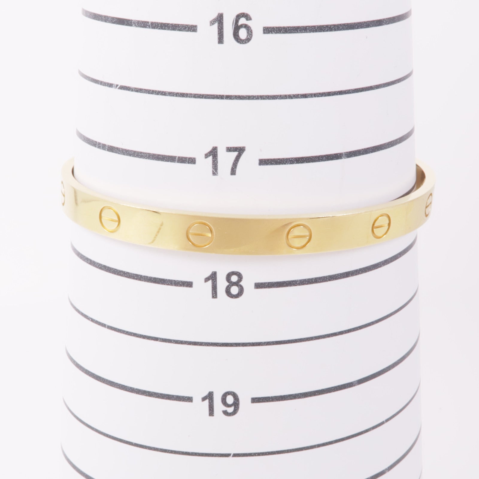 CARTIER 18K黃金Love Bracelet手鐲Cartier#19
