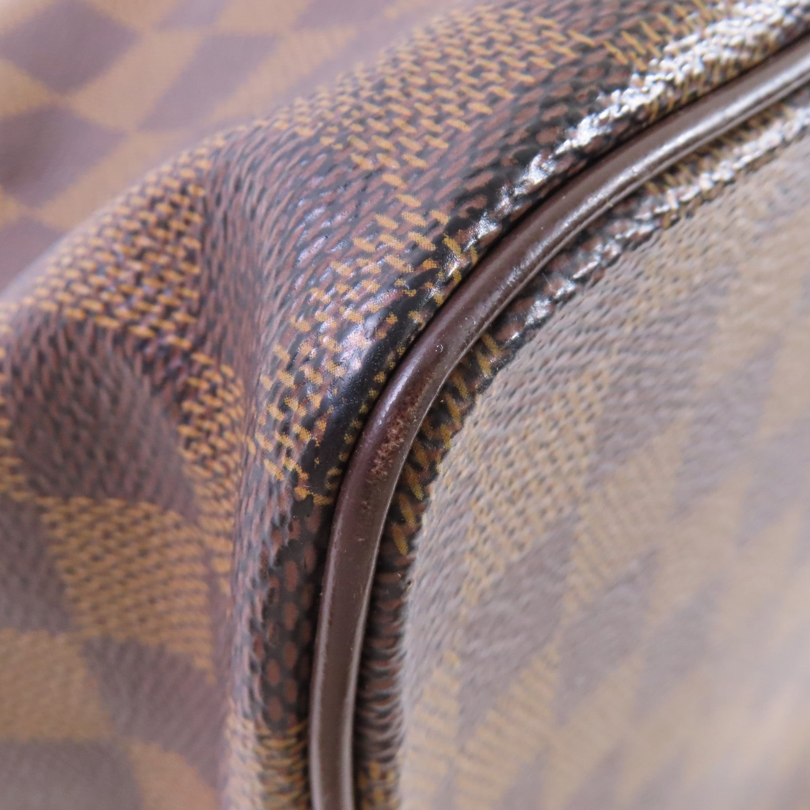 LOUIS VUITTON 【激減優惠】Damier Ebene Saleya PM Shoulder Bag金扣肩背袋啡色