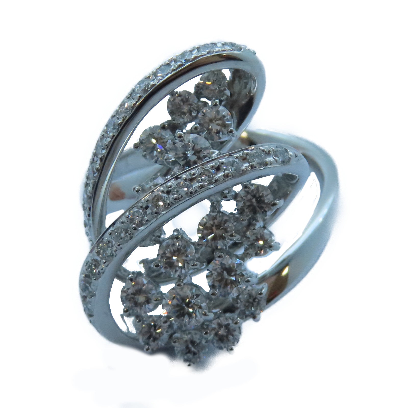 JEWELRY 【激減優惠】18K白金Diamond Ring 1.38ct鑽石戒指US#6.5
