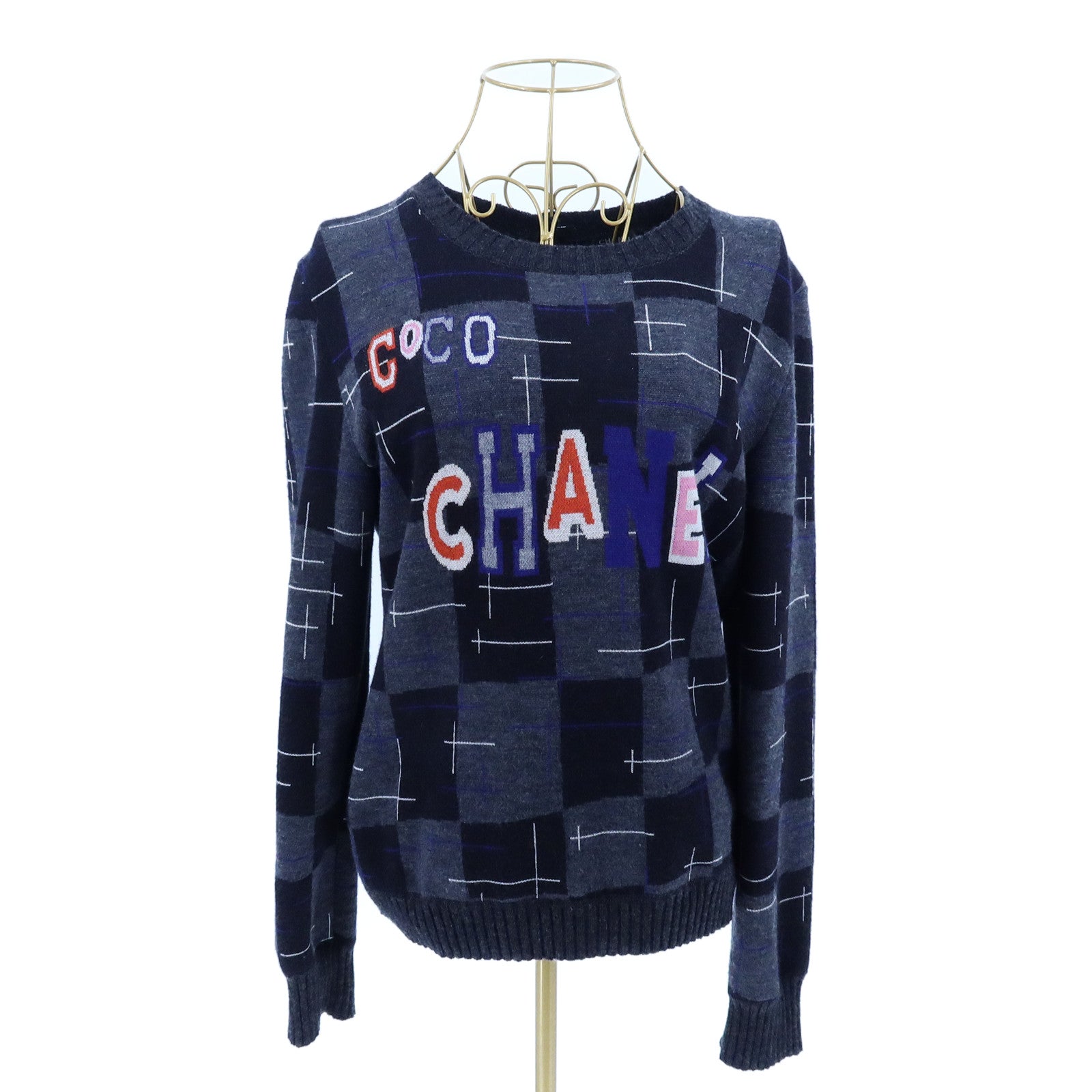 CHANEL Cashmere/Wool Knitted Sweater針織