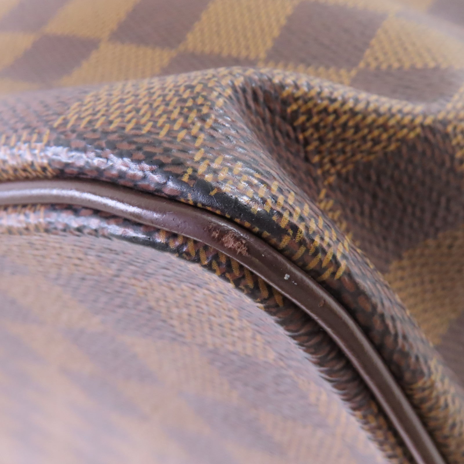 LOUIS VUITTON 【激減優惠】Damier Ebene Saleya PM Shoulder Bag金扣肩背袋啡色