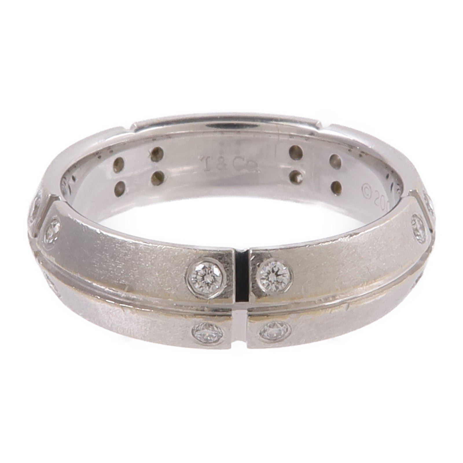 TIFFANY＆CO 18K白金Streamerica Diamond Ring鑽石戒指