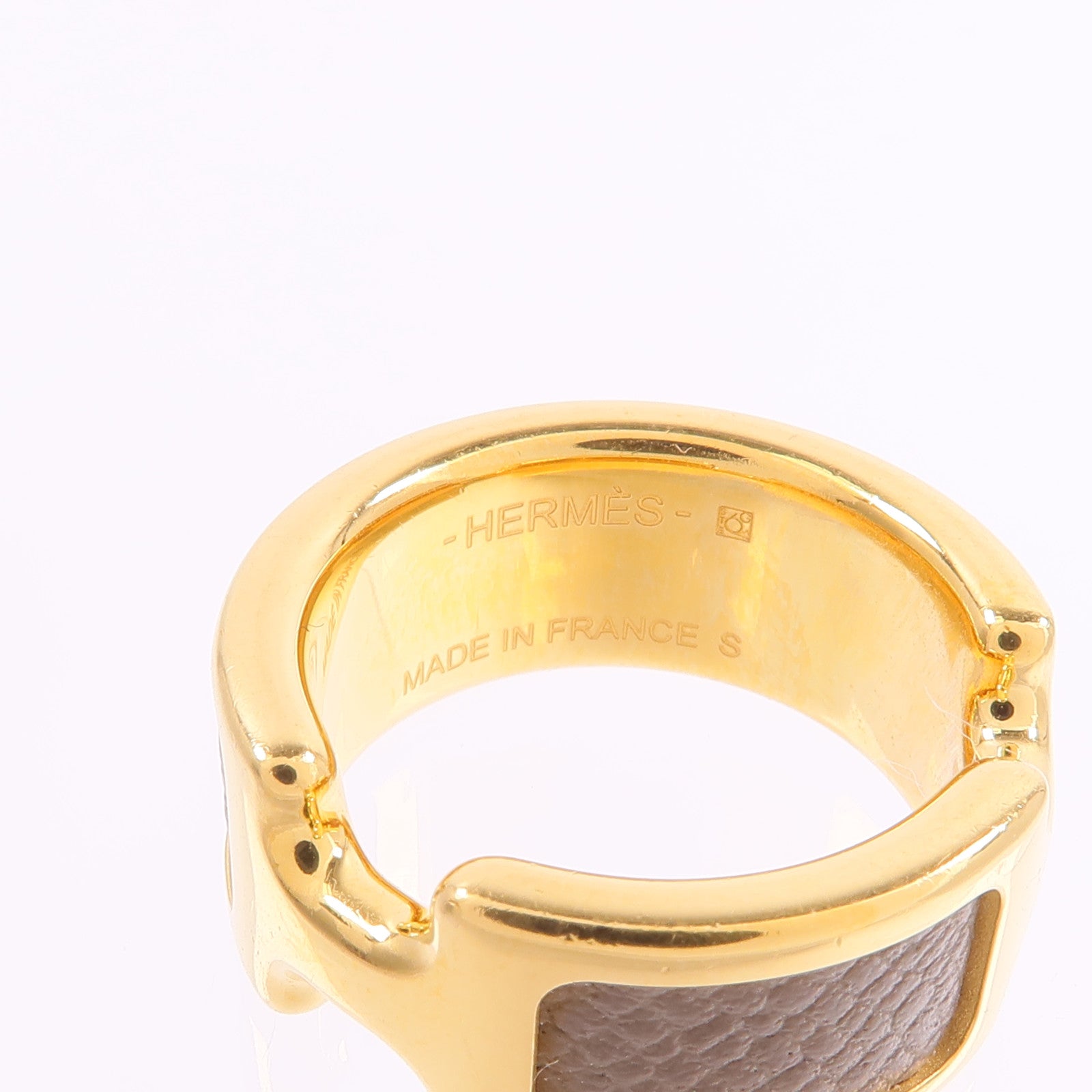 HERMES 金屬/Madame Olympe Ring戒指Etoupe