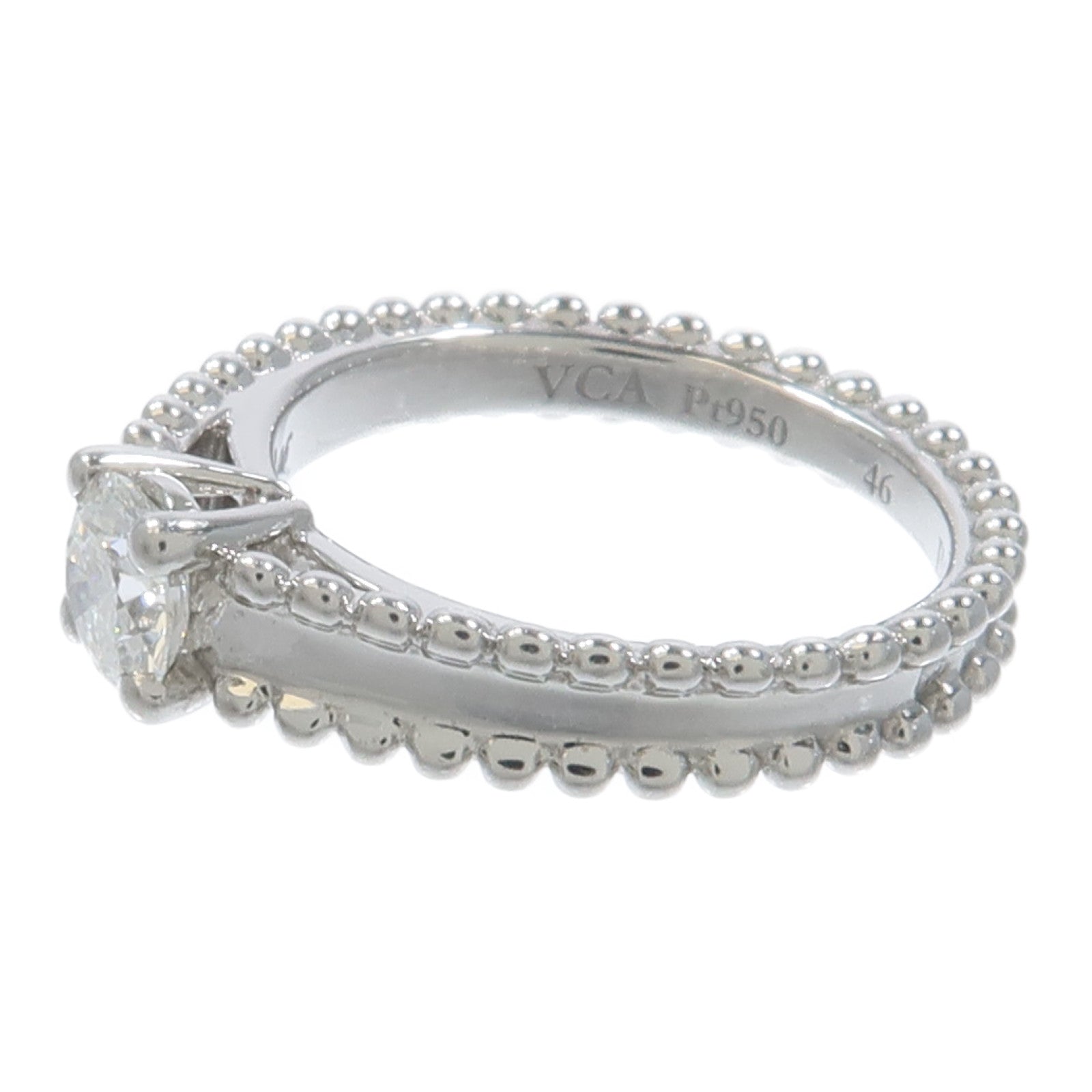 Van Cleef & Arpels PT950鉑金Estelle Solitaire Ring鑽石戒指
