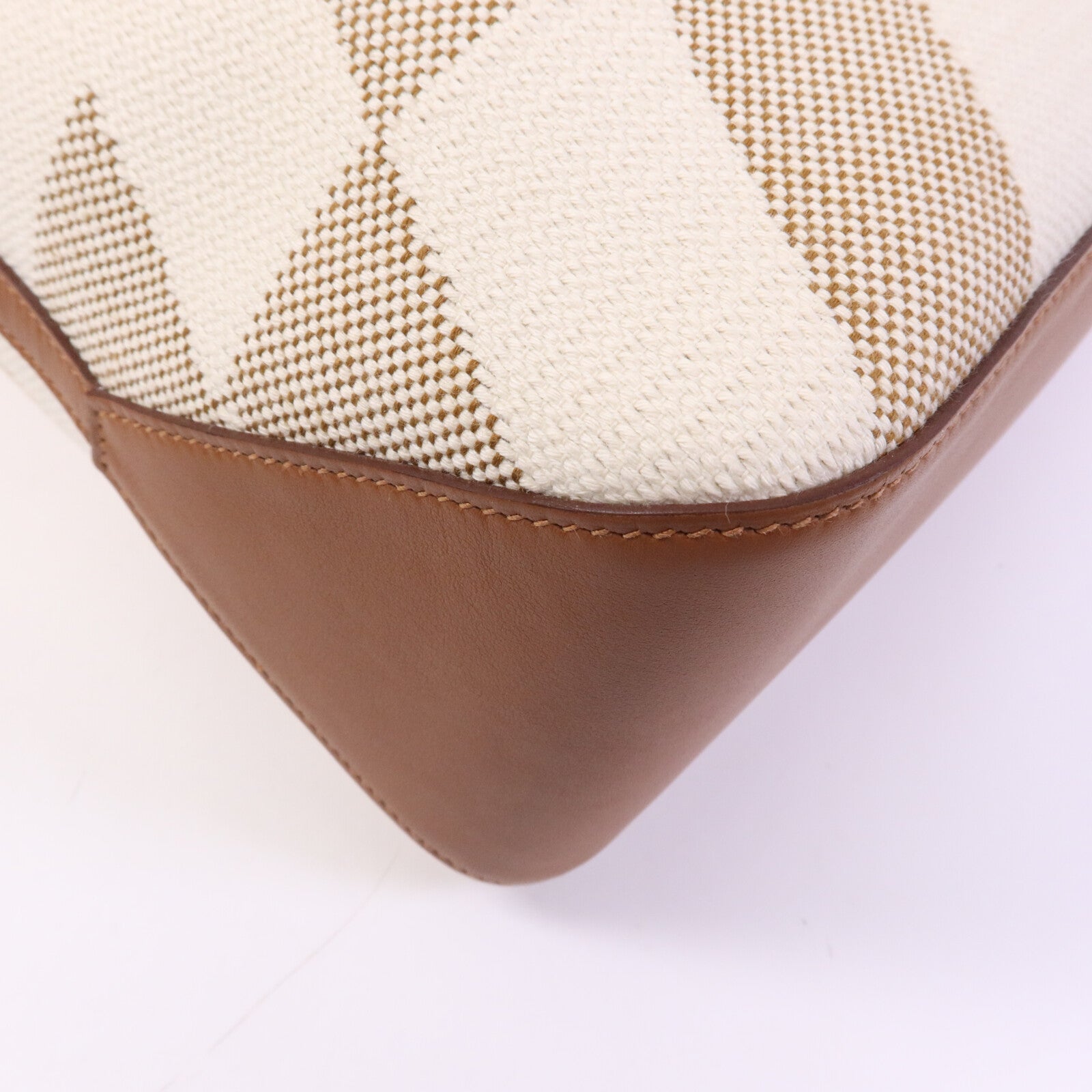 HERMES Toile H/Swift皮革Cabas H En Biais 40手挽袋