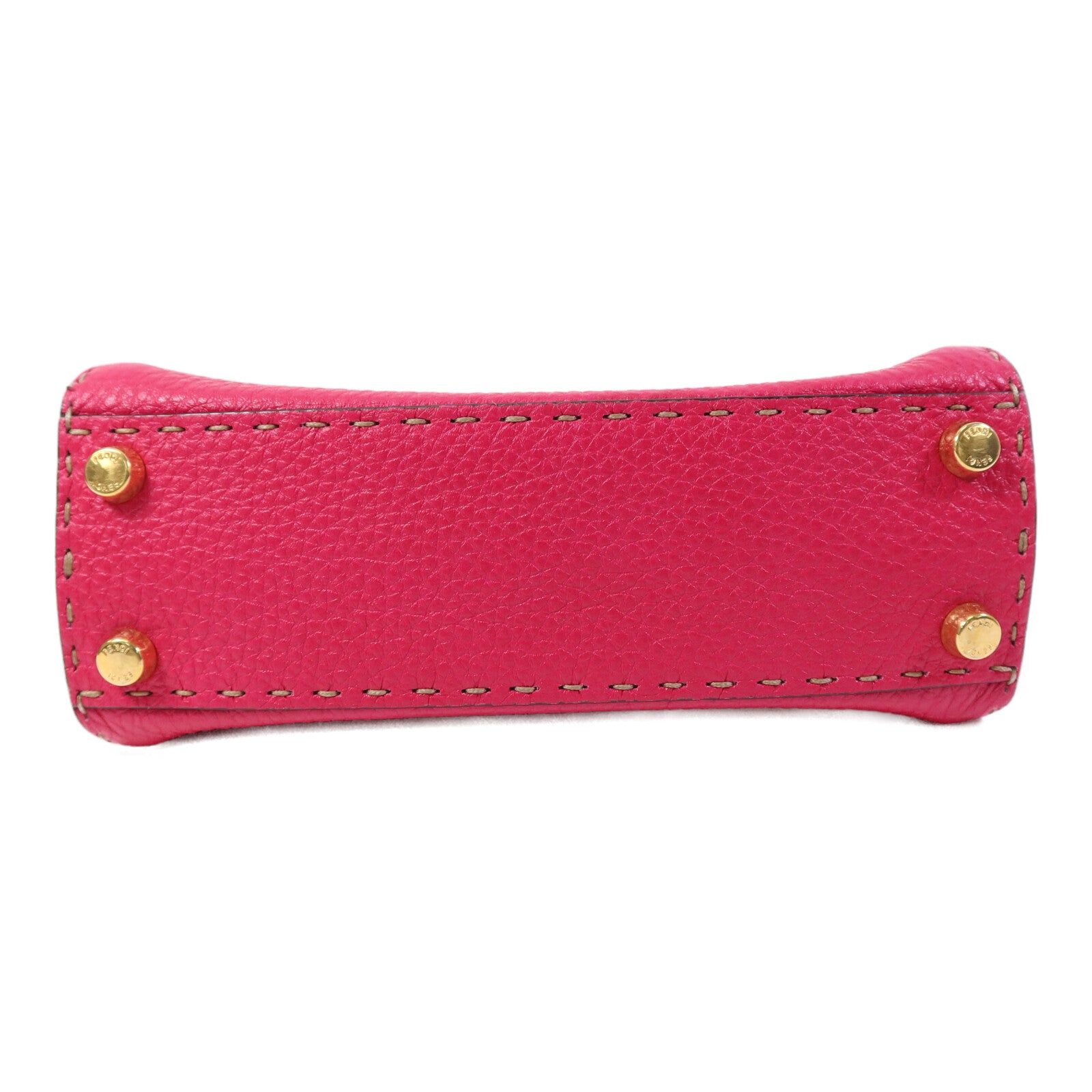 FENDI 牛皮皮革Selleria Peckaboo金扣手挽肩背兩用袋