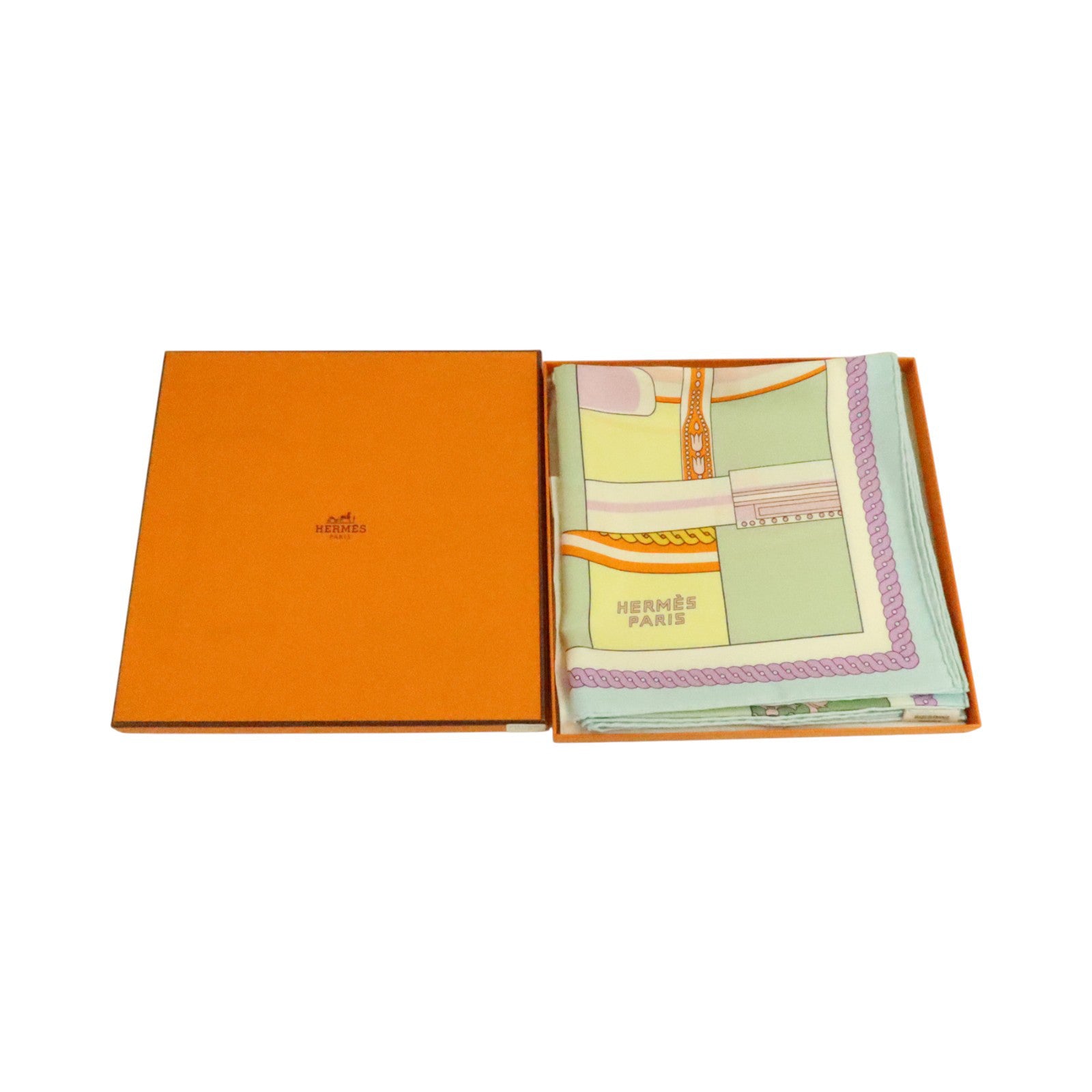 HERMES 絲質Scarf 90x90cm絲巾