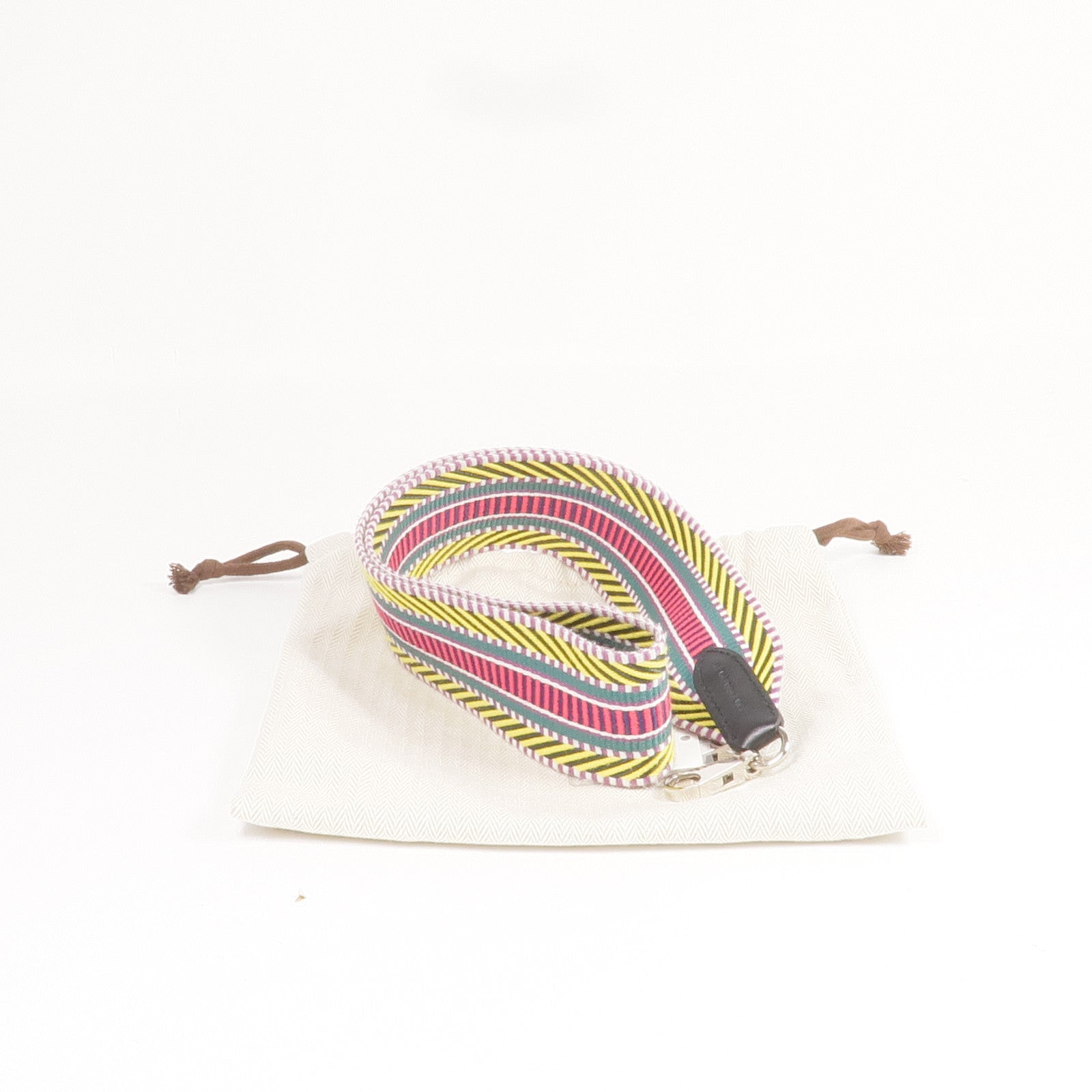 HERMES 帆布Hermes Shoulder Strap銀扣掛飾