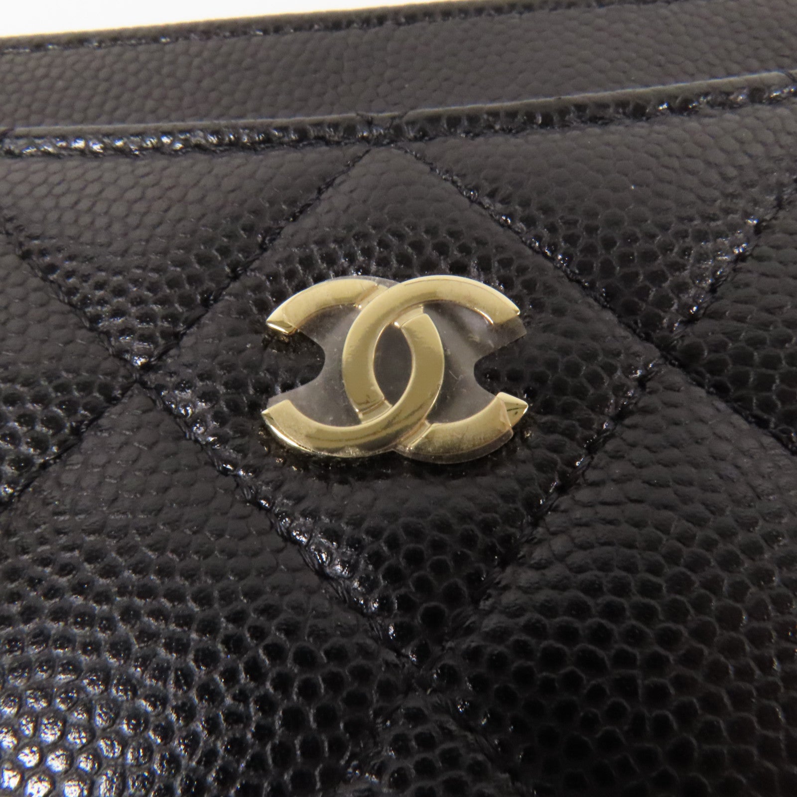CHANEL 牛皮皮革Card Case金扣卡片套