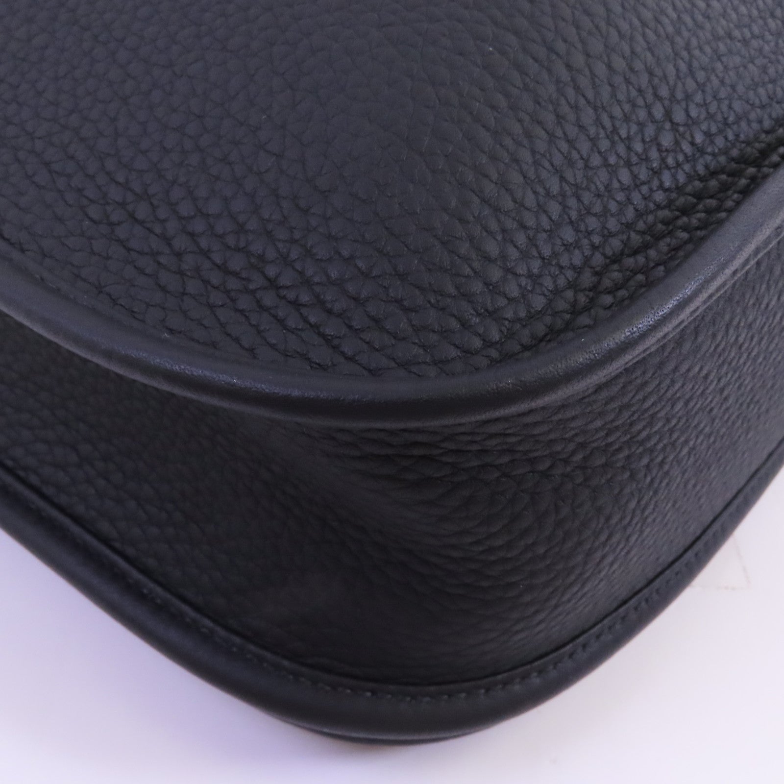 HERMES Clemence皮革Evelyne PM銀扣肩背袋