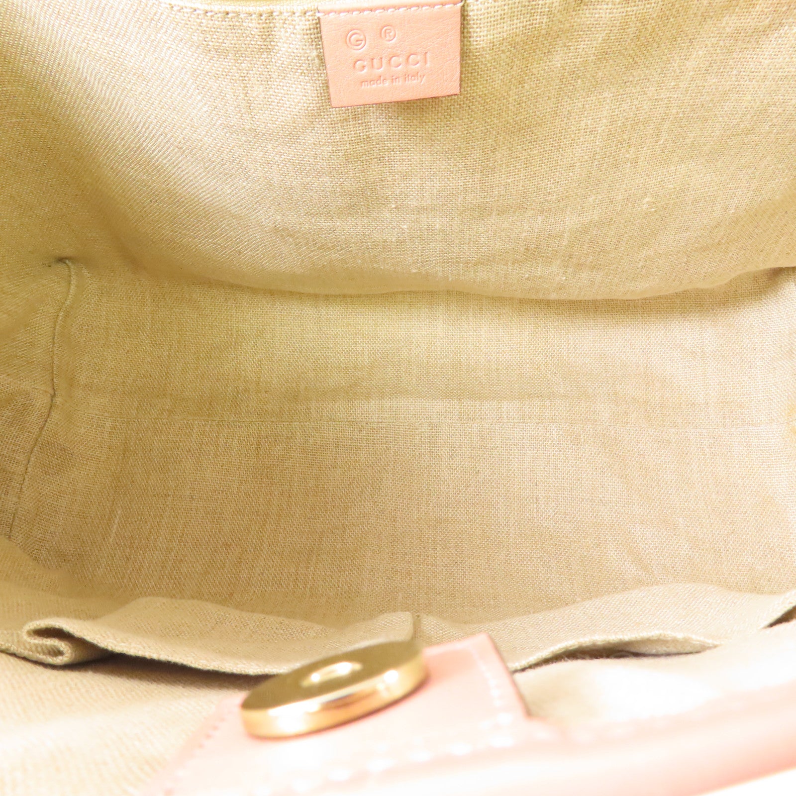 GUCCI 皮革Micro Guccissima Tote Bag金扣手挽袋