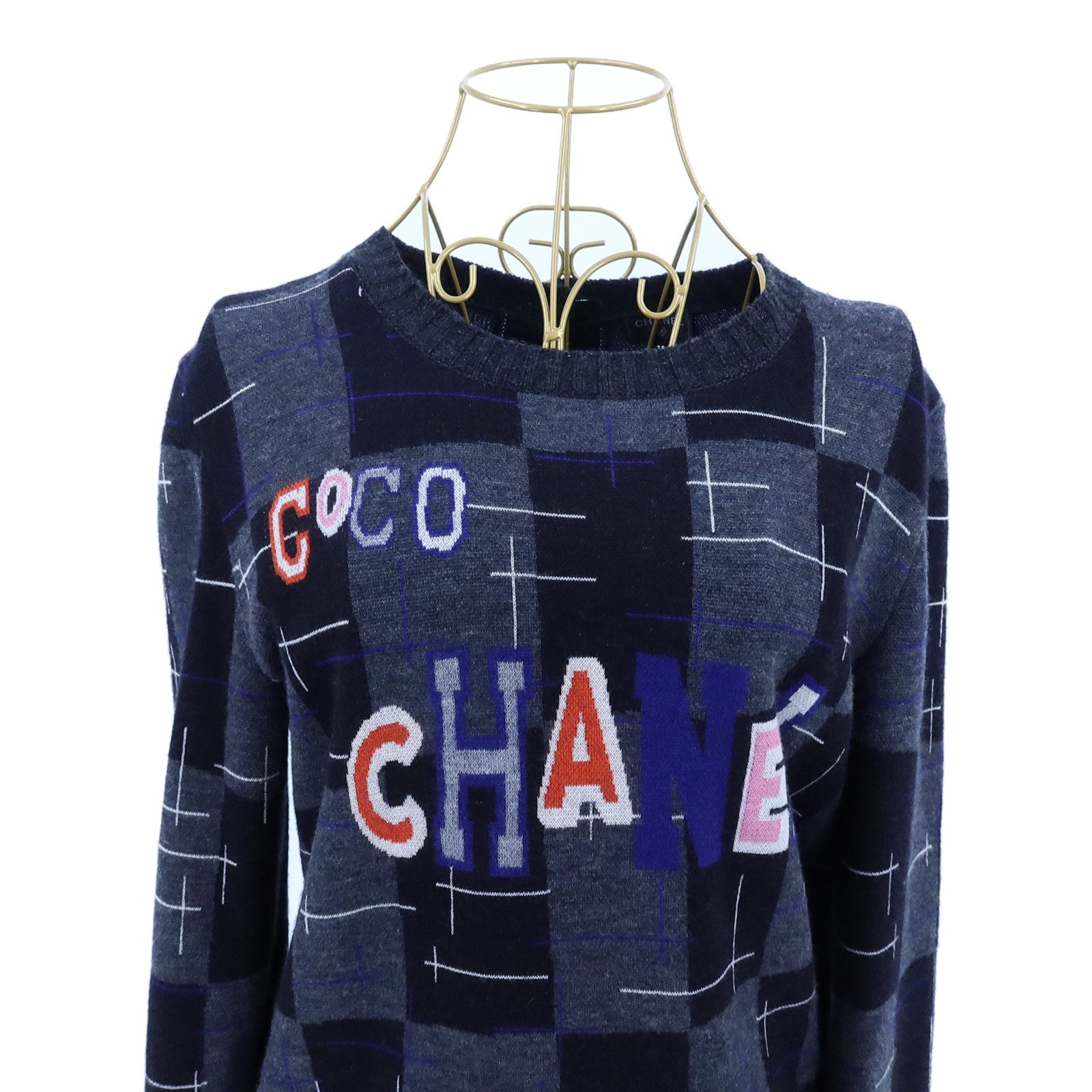 CHANEL Cashmere/Wool Knitted Sweater針織