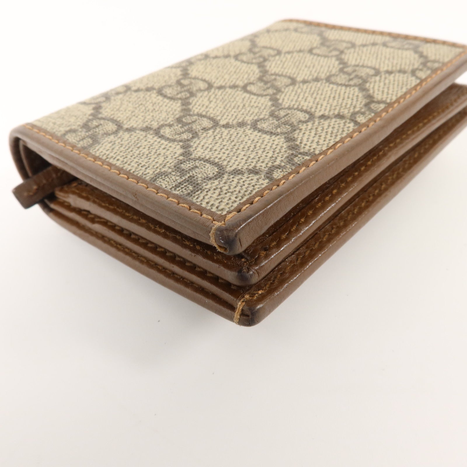 GUCCI 塗層帆布Horsebit 1955 Card Case Wallet錢包