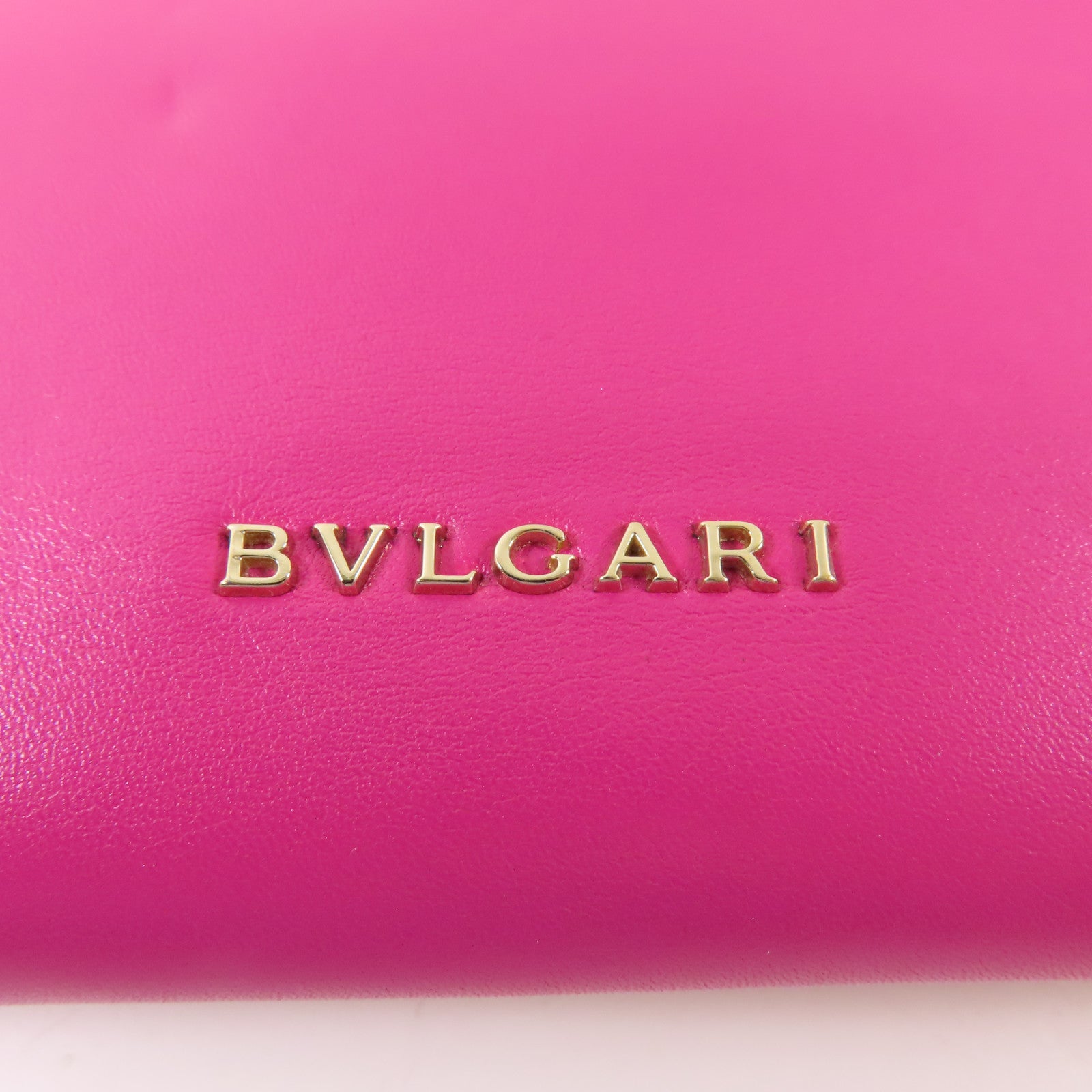 BVLGARI 羊皮皮革Pouch金扣手拿包