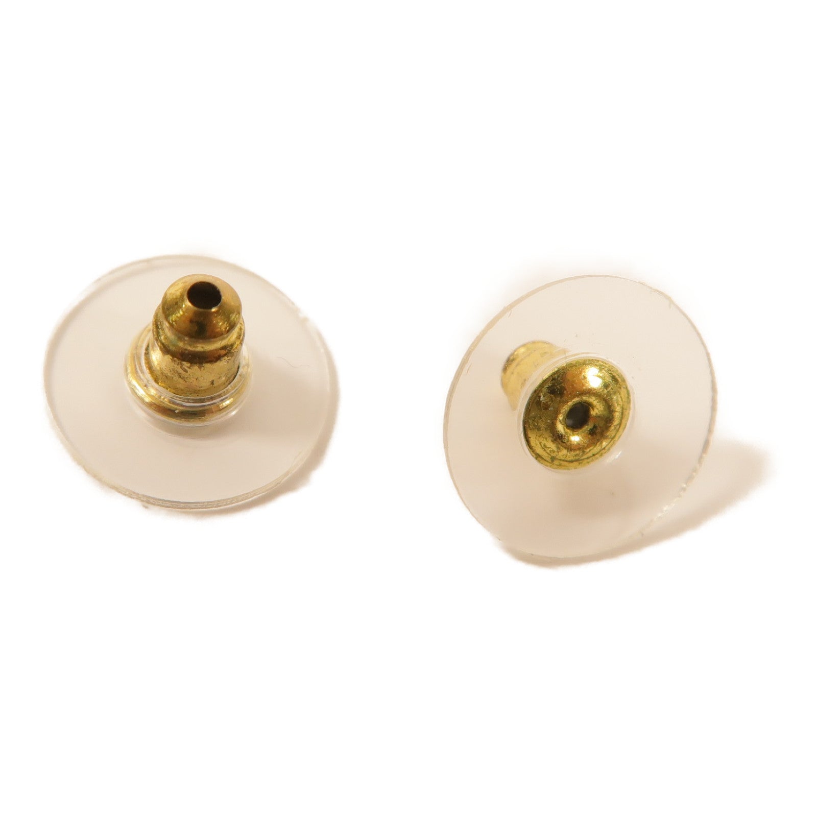 CHANEL 金屬/仿珍珠CC Earrings金扣耳環