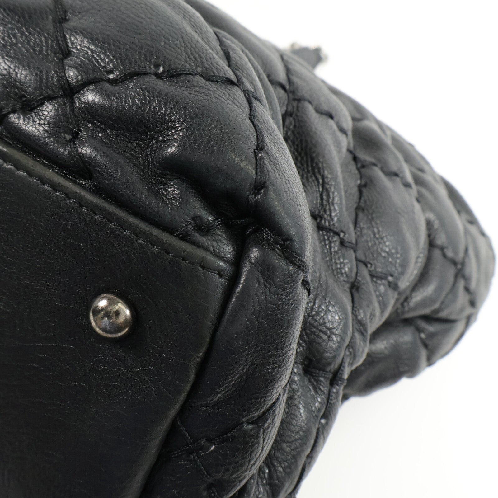CHANEL 牛皮皮革Tote Bag鏈帶肩背袋
