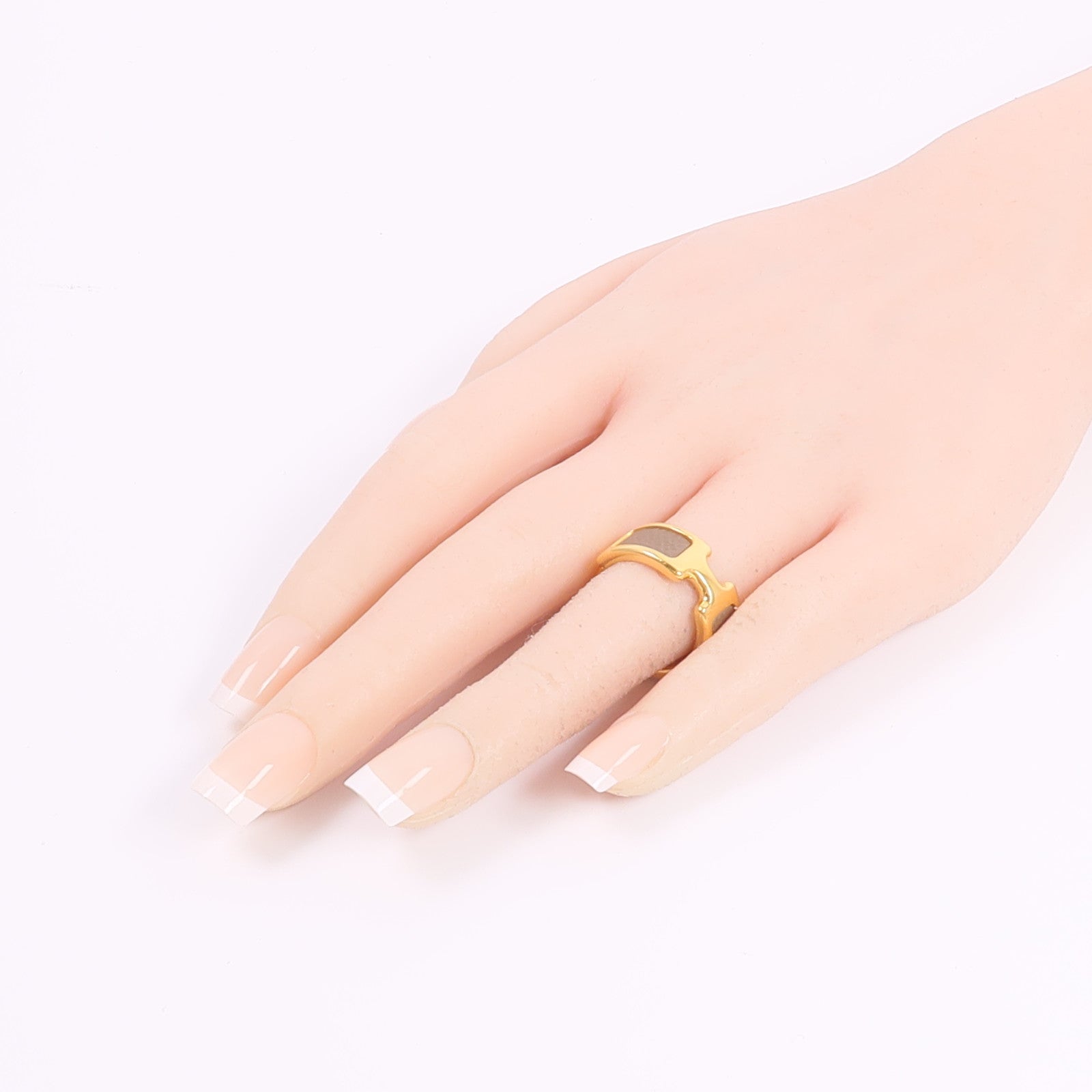 HERMES 金屬/Madame Olympe Ring戒指Etoupe