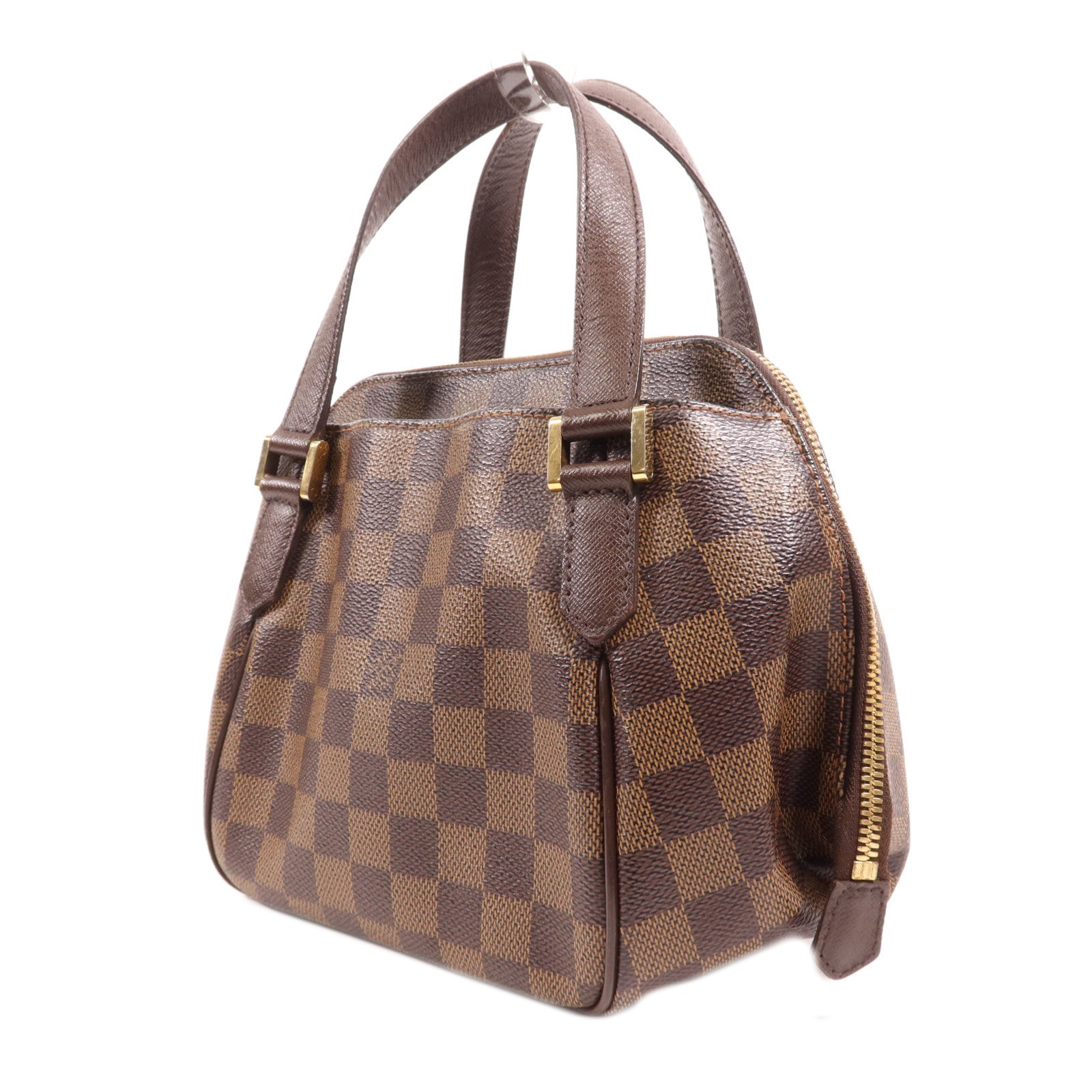 LOUIS VUITTON Damier Belem PM金扣手挽袋