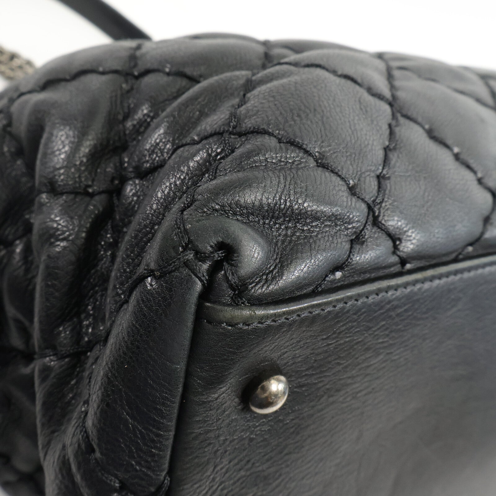 CHANEL 牛皮皮革Tote Bag鏈帶肩背袋
