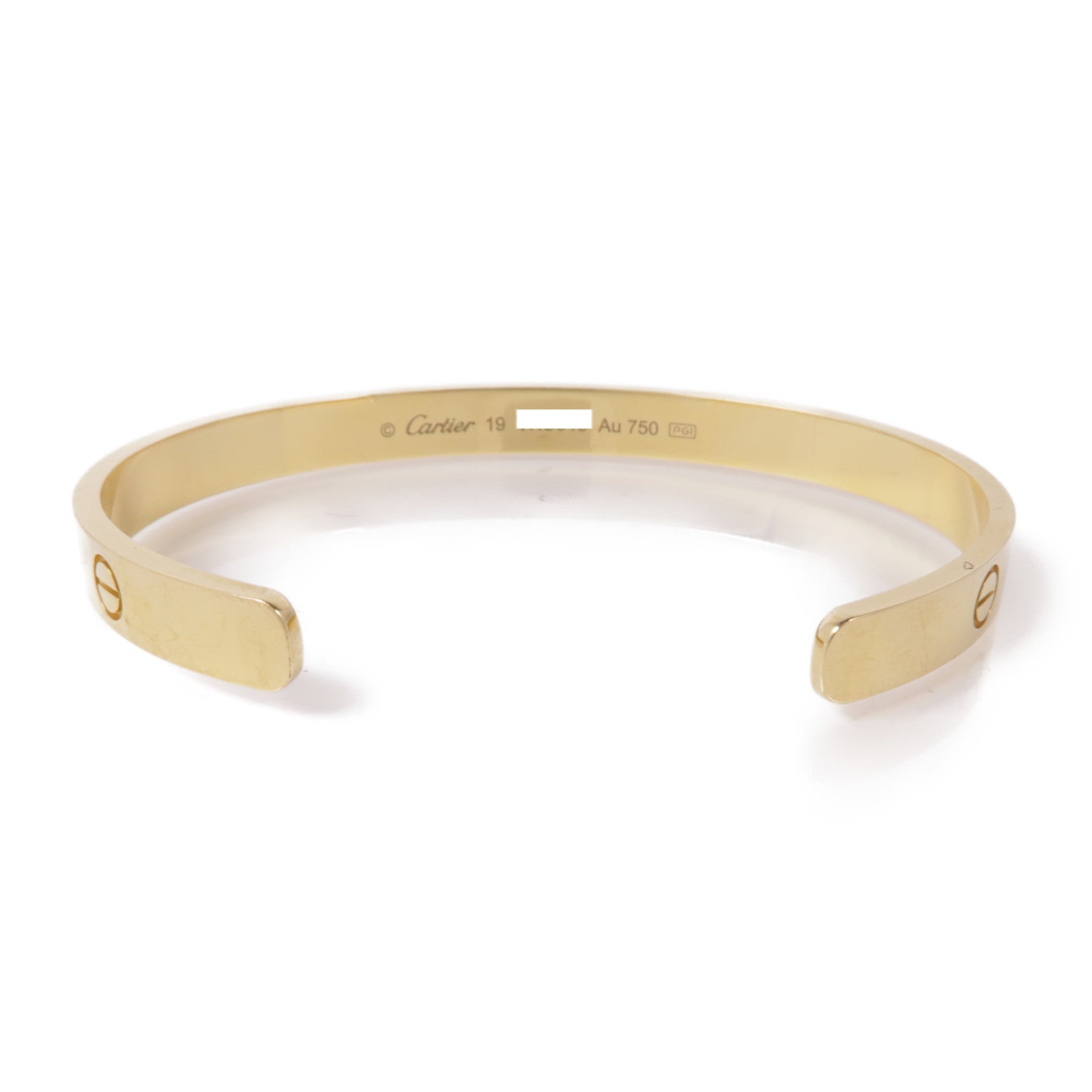 CARTIER 18K黃金Love Bracelet手鐲Cartier#19