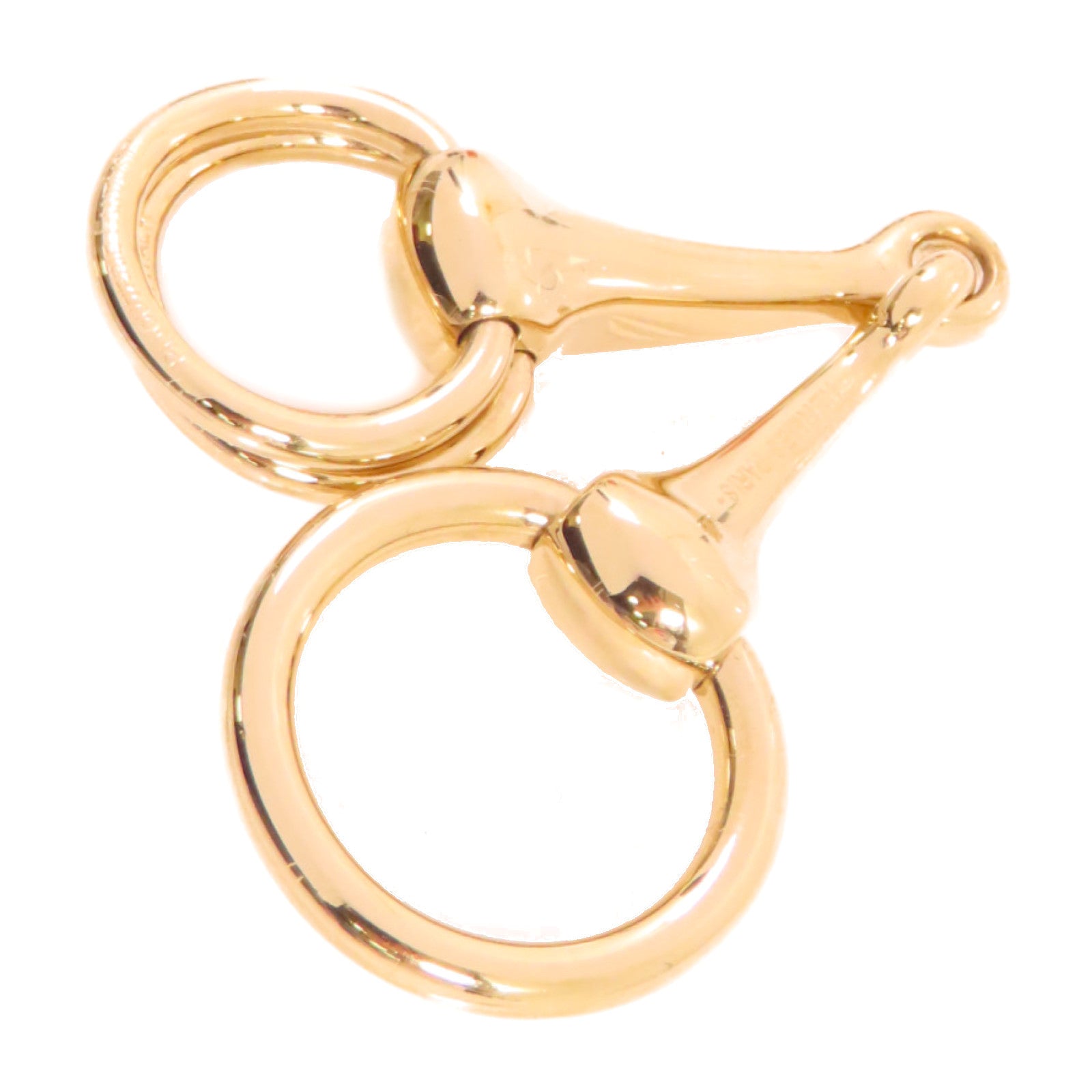 HERMES 金屬Mors twilly Scarf Ring金色
