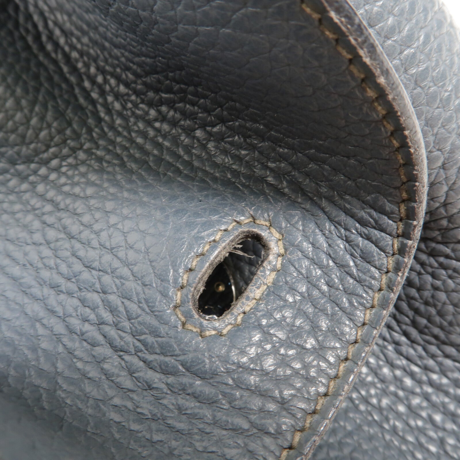 HERMES Clemence皮革Lindy 26手挽肩背兩用袋Bleu Orage