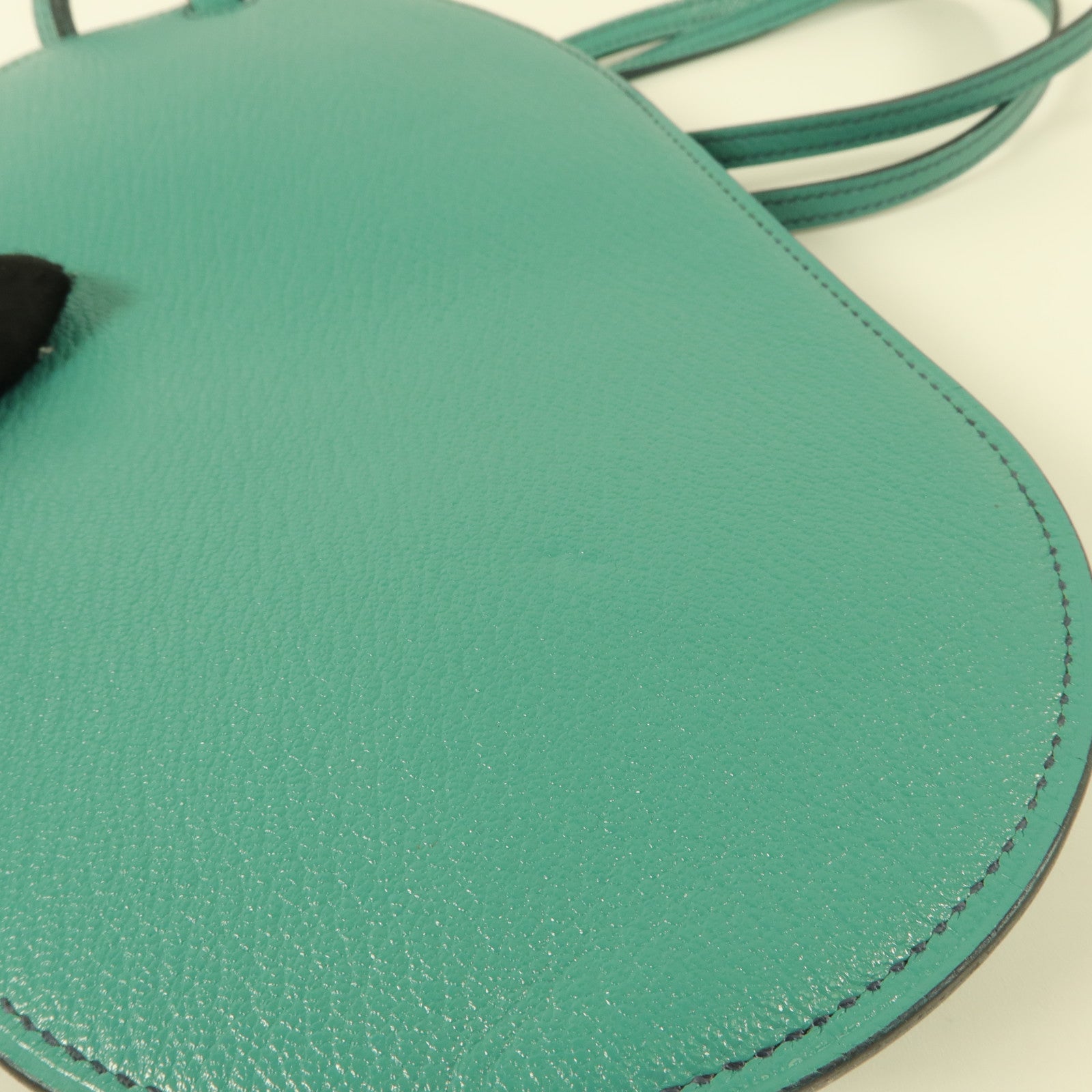 HERMES Chevre皮革In The Loop To Go GM電話肩背袋Vert Verone