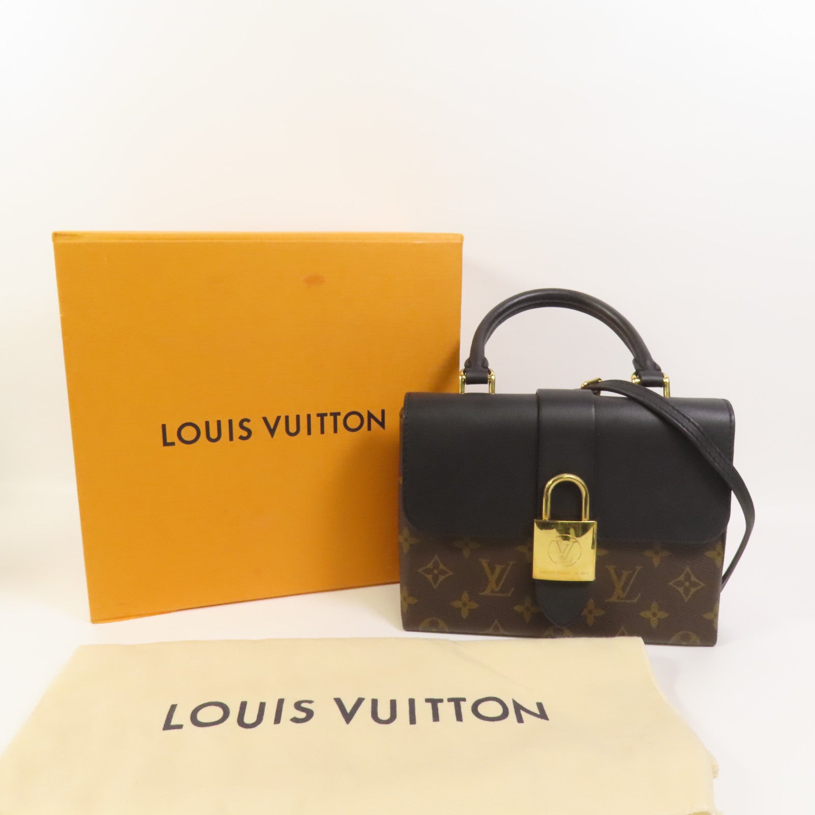 LOUIS VUITTON 【激減優惠】Monogram Locky BB金扣手挽肩背兩用袋