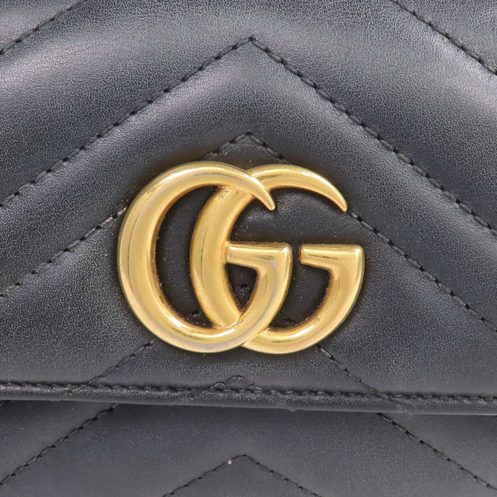 GUCCI 牛皮皮革Wallet金扣錢包
