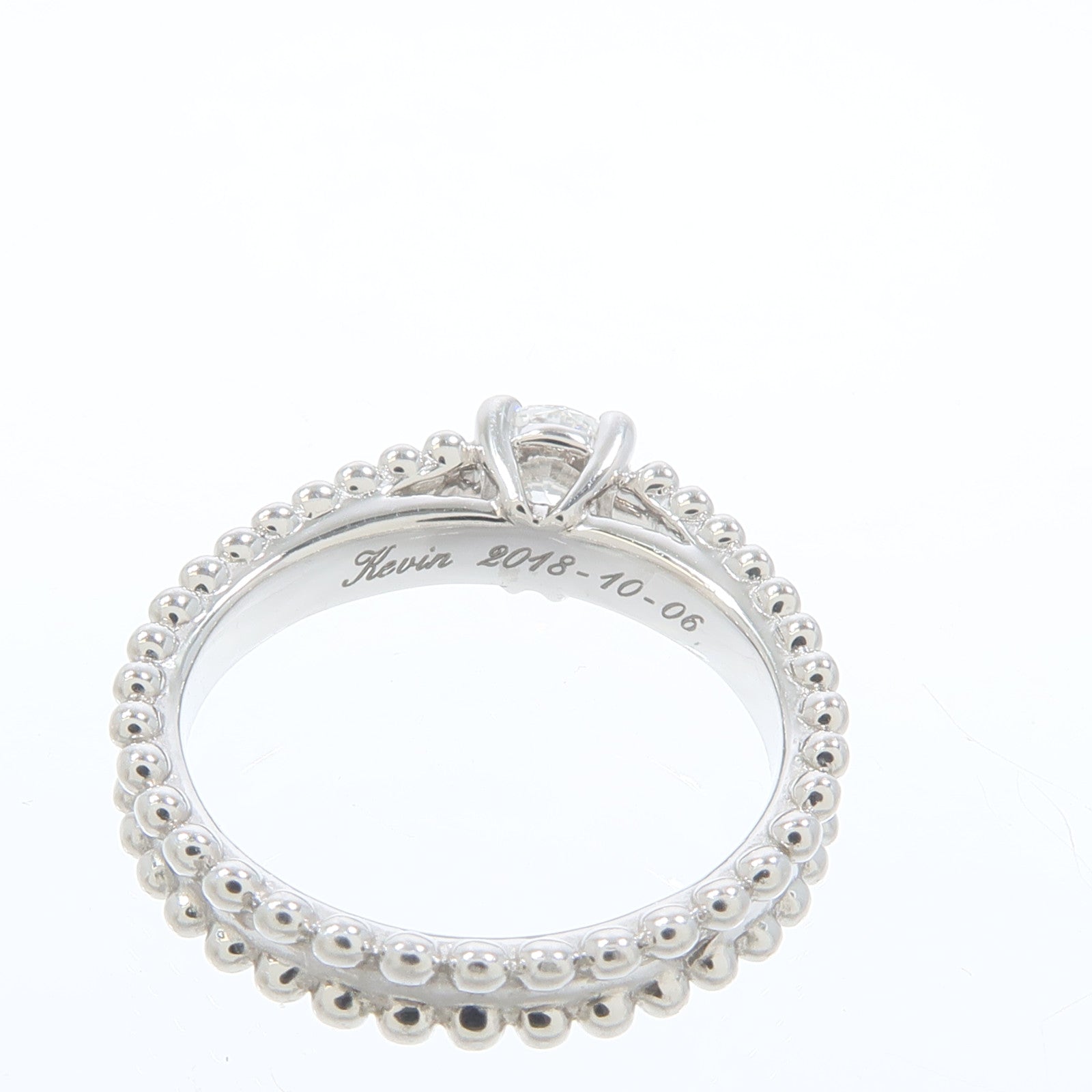 Van Cleef & Arpels PT950鉑金Estelle Solitaire Ring鑽石戒指