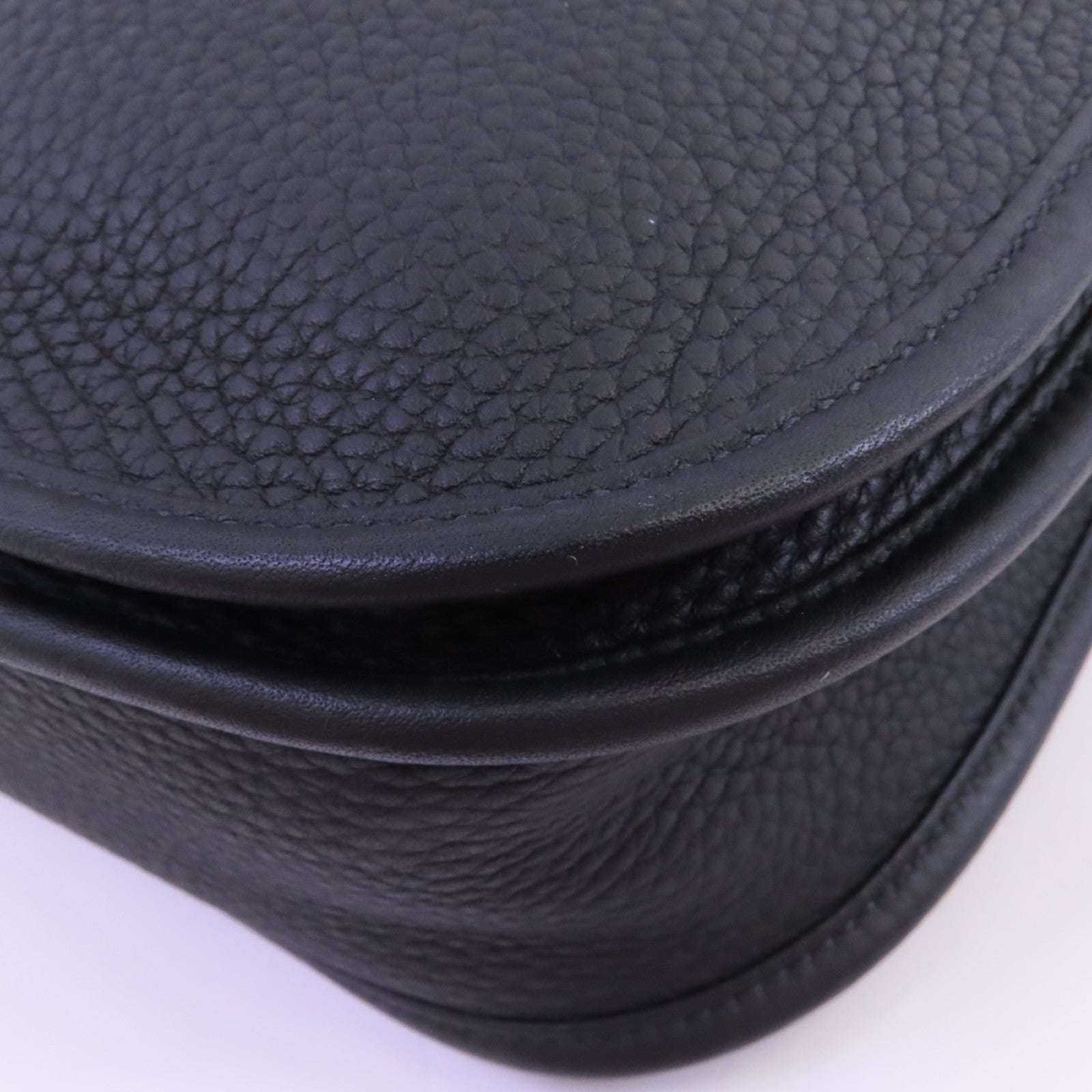 HERMES Clemence皮革Evelyne PM銀扣肩背袋
