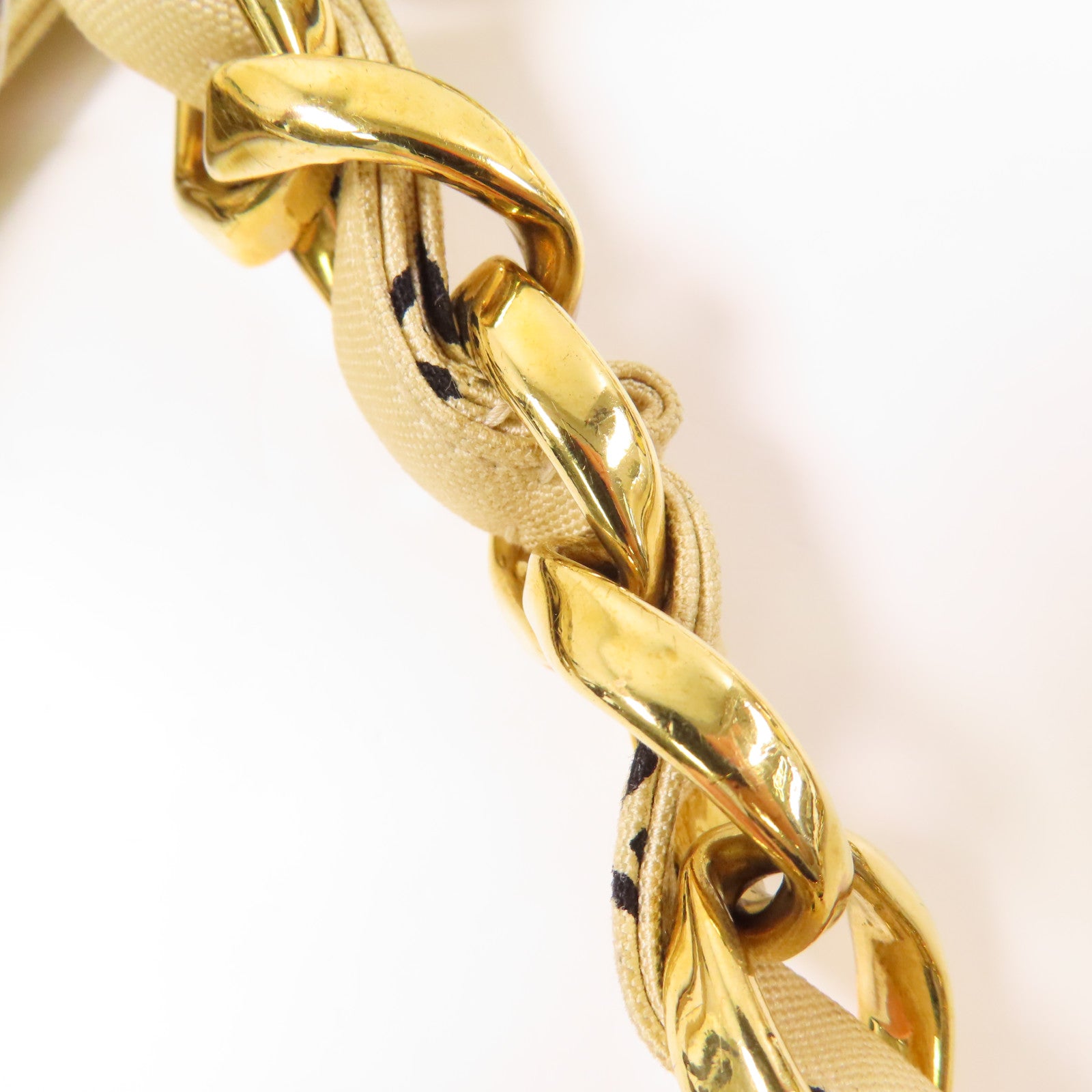 CHANEL 帆布Vintage Tote Bag金扣鏈帶手挽袋