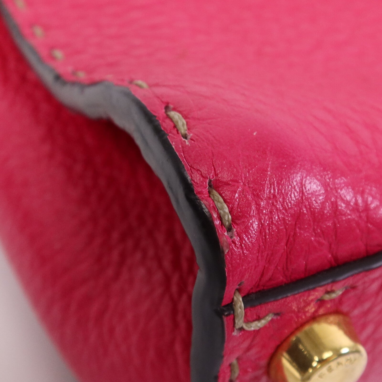 FENDI 牛皮皮革Selleria Peckaboo金扣手挽肩背兩用袋