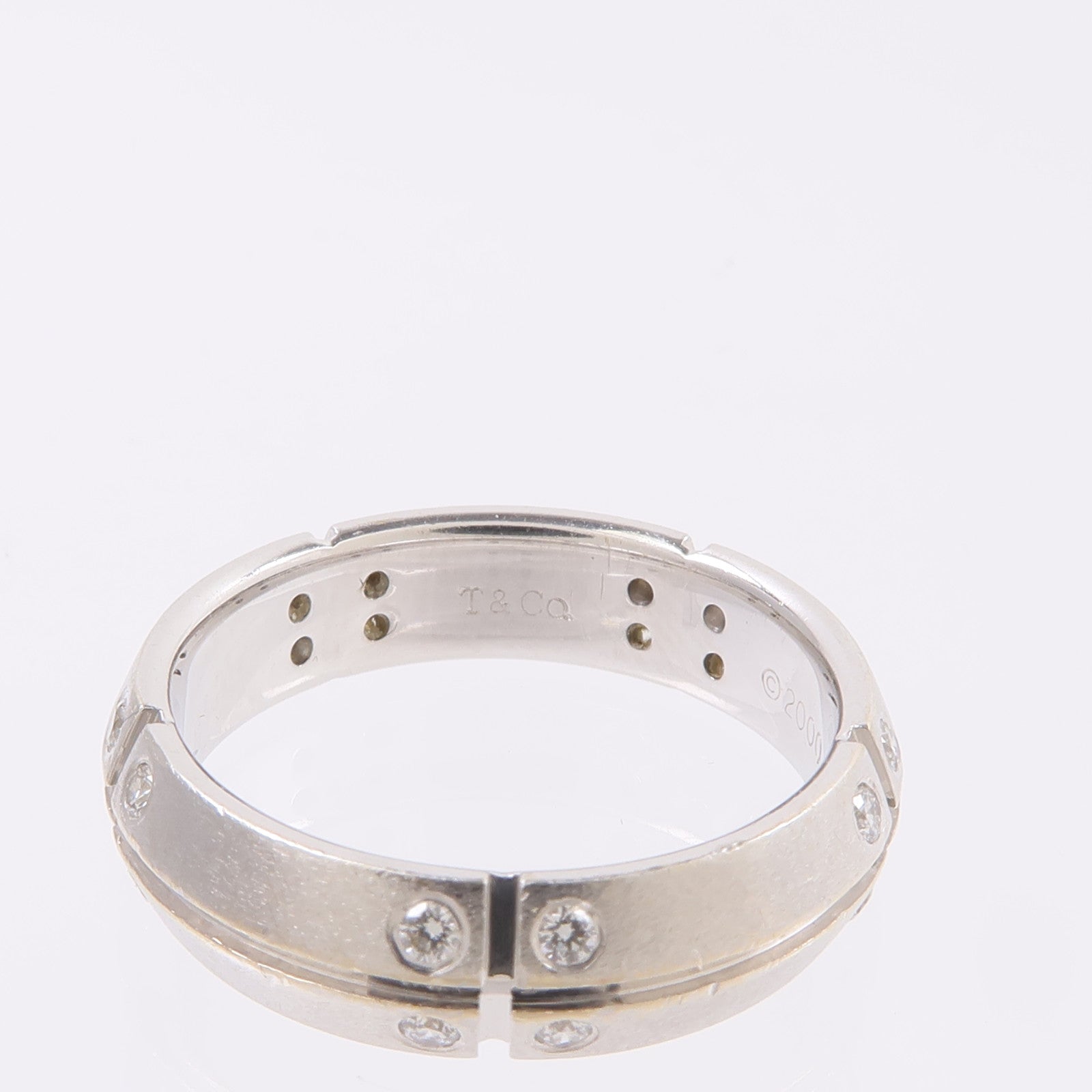 TIFFANY＆CO 18K白金Streamerica Diamond Ring鑽石戒指