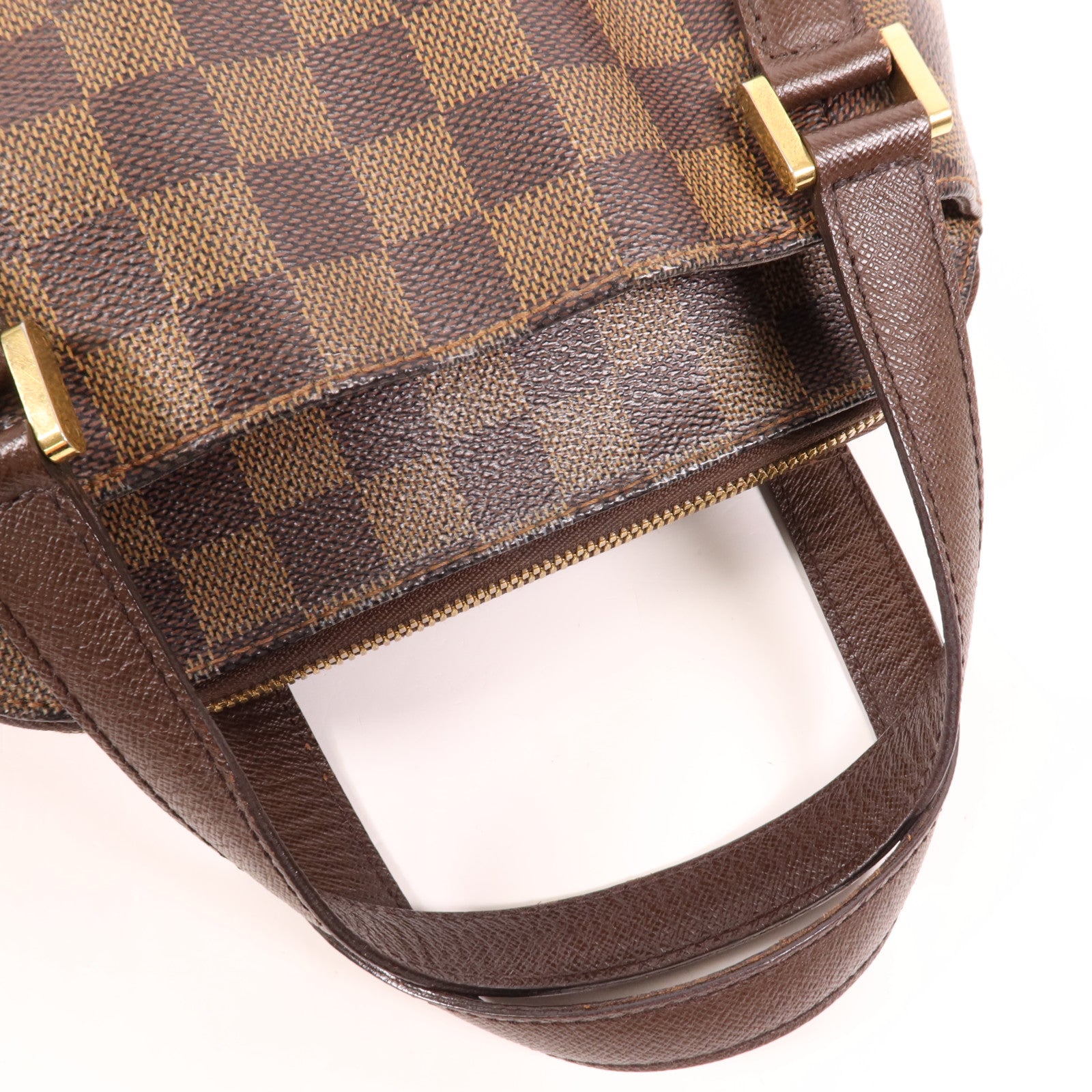 LOUIS VUITTON Damier Belem PM金扣手挽袋