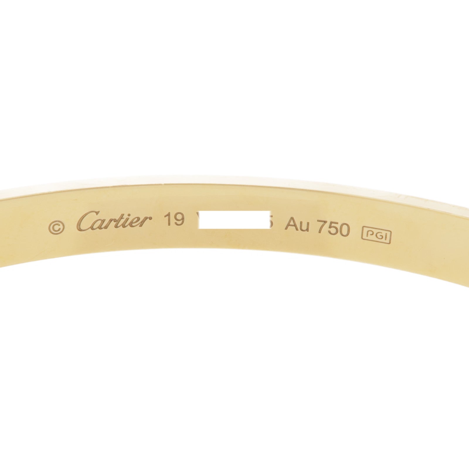 CARTIER 18K黃金Love Bracelet手鐲Cartier#19