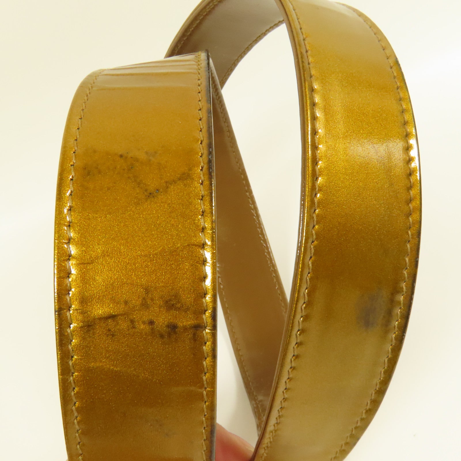 GUCCI 漆皮皮革2 Way Shoulder Bag金扣手挽肩背兩用袋