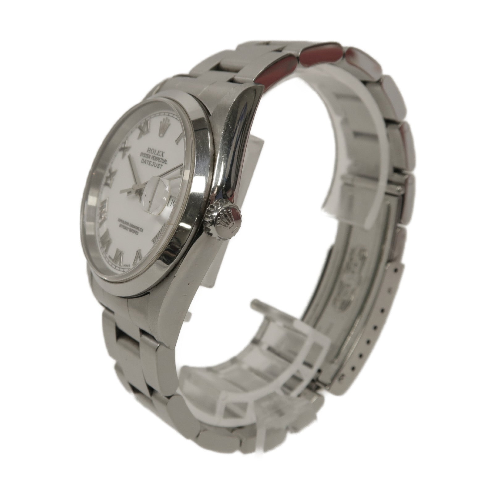 ROLEX Datejust 36mm不鏽鋼自動機芯手錶白色