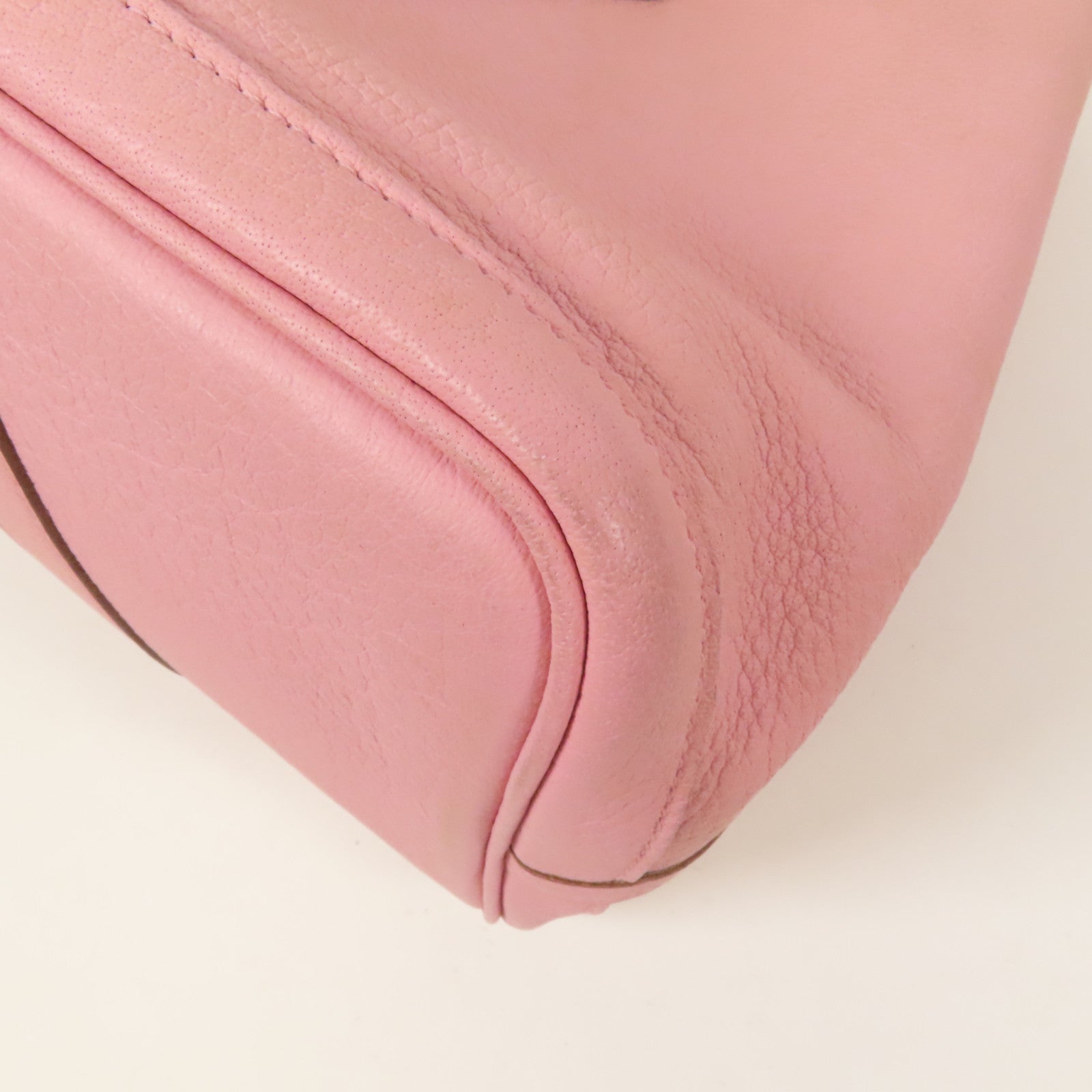 HERMES 【激減優惠】Negonda皮革Garden Party PM銀扣手挽袋Rose Sakura