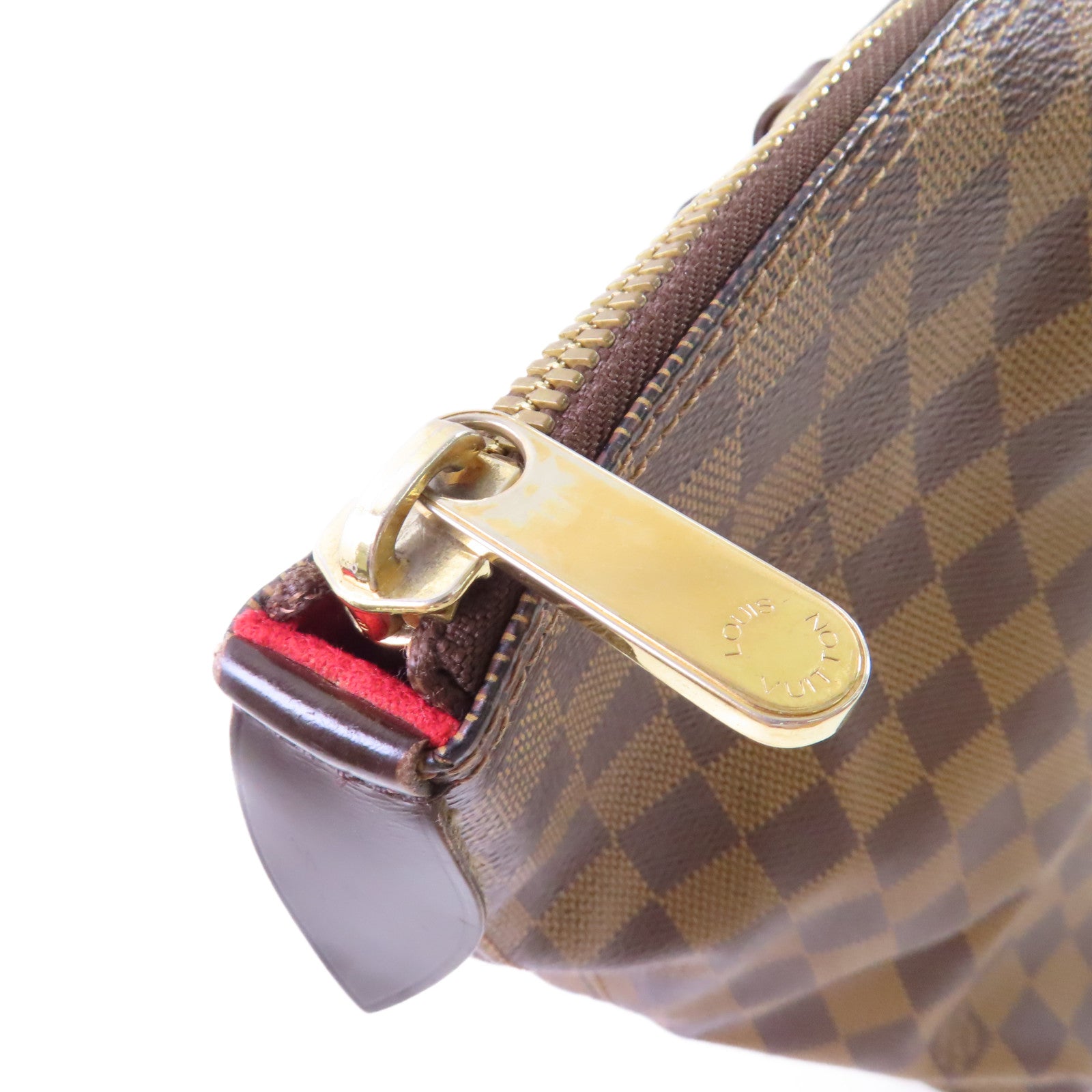 LOUIS VUITTON 【激減優惠】Damier Ebene Saleya PM Shoulder Bag金扣肩背袋啡色