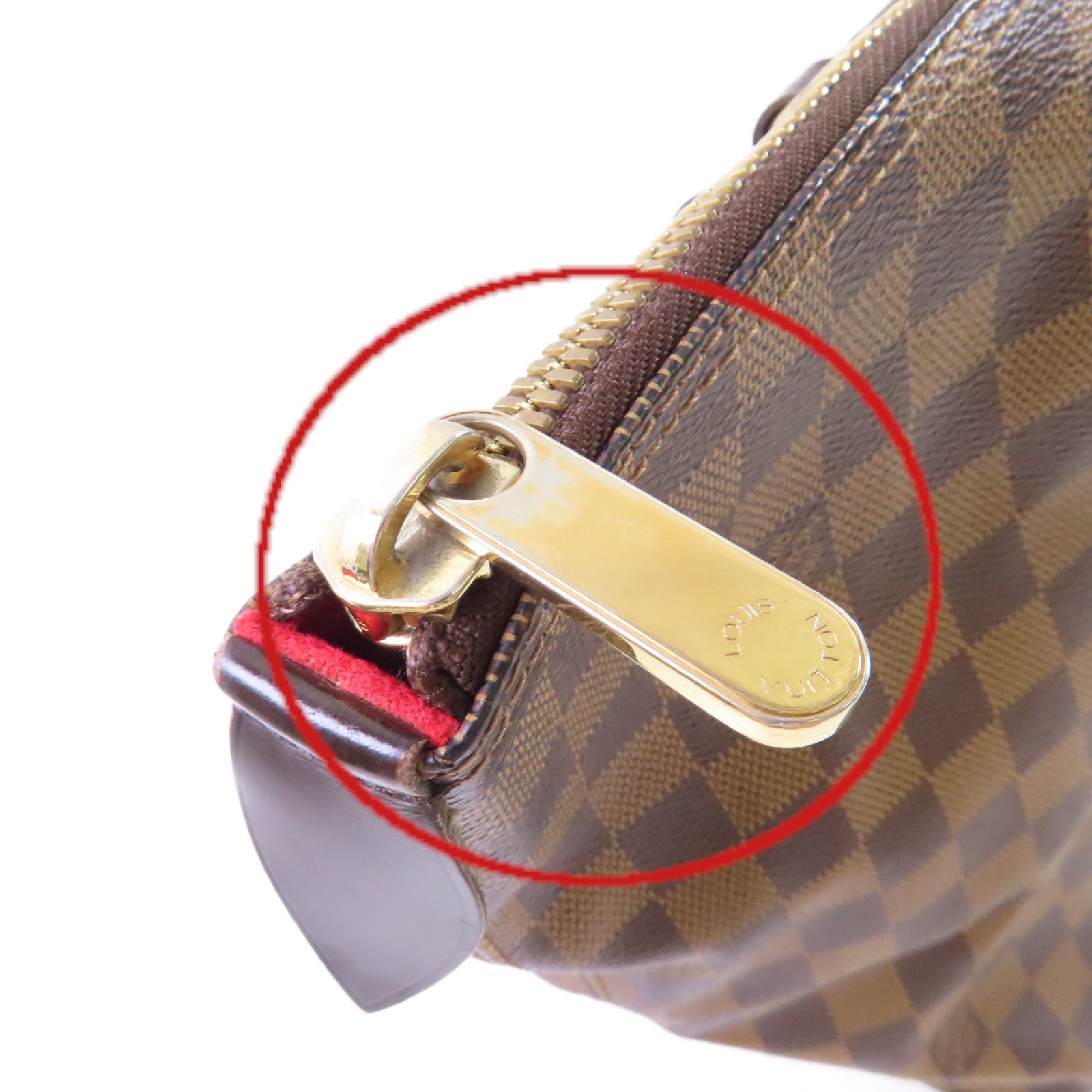 LOUIS VUITTON 【激減優惠】Damier Ebene Saleya PM Shoulder Bag金扣肩背袋啡色