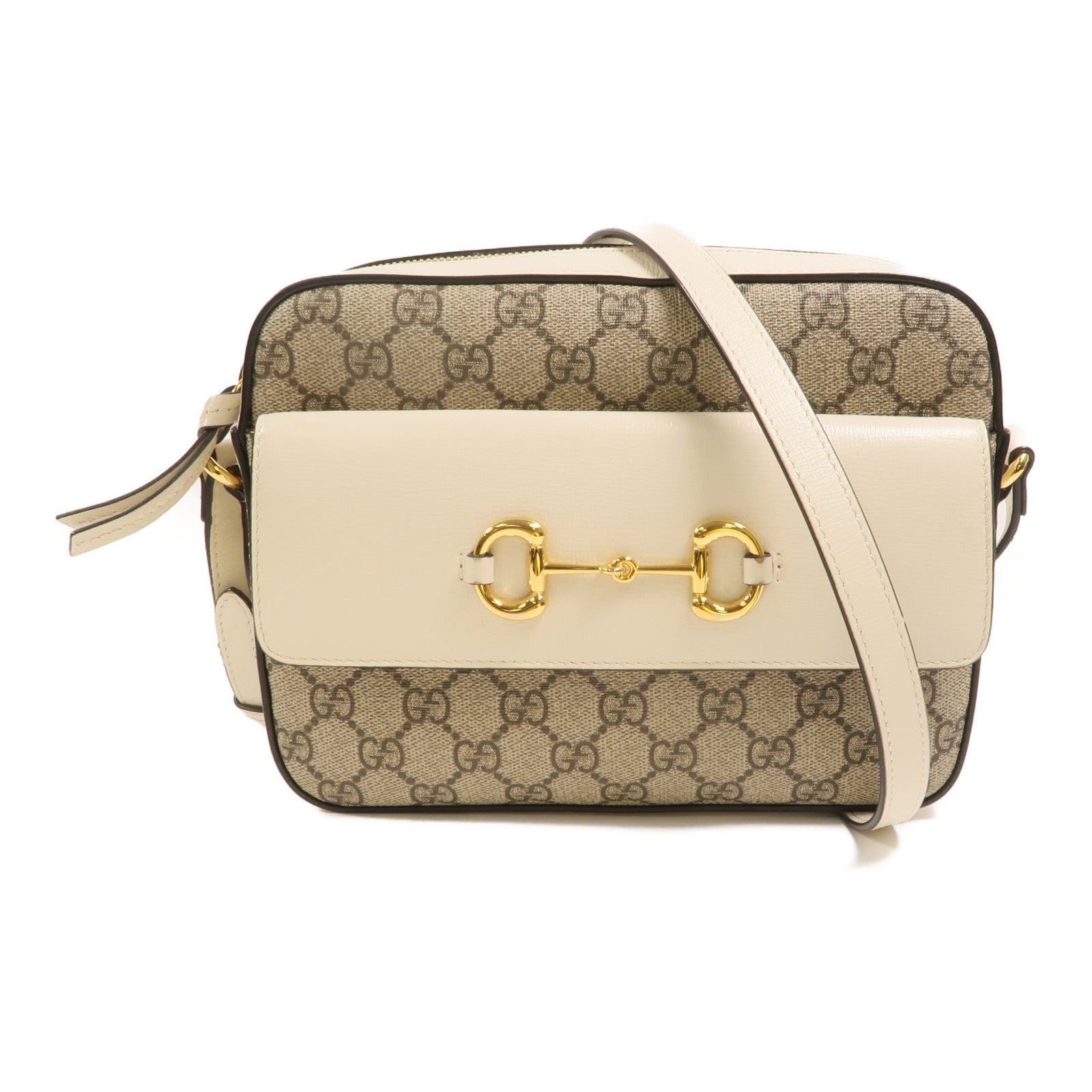 GUCCI 塗層帆布Horsebit 1955 Small肩背袋