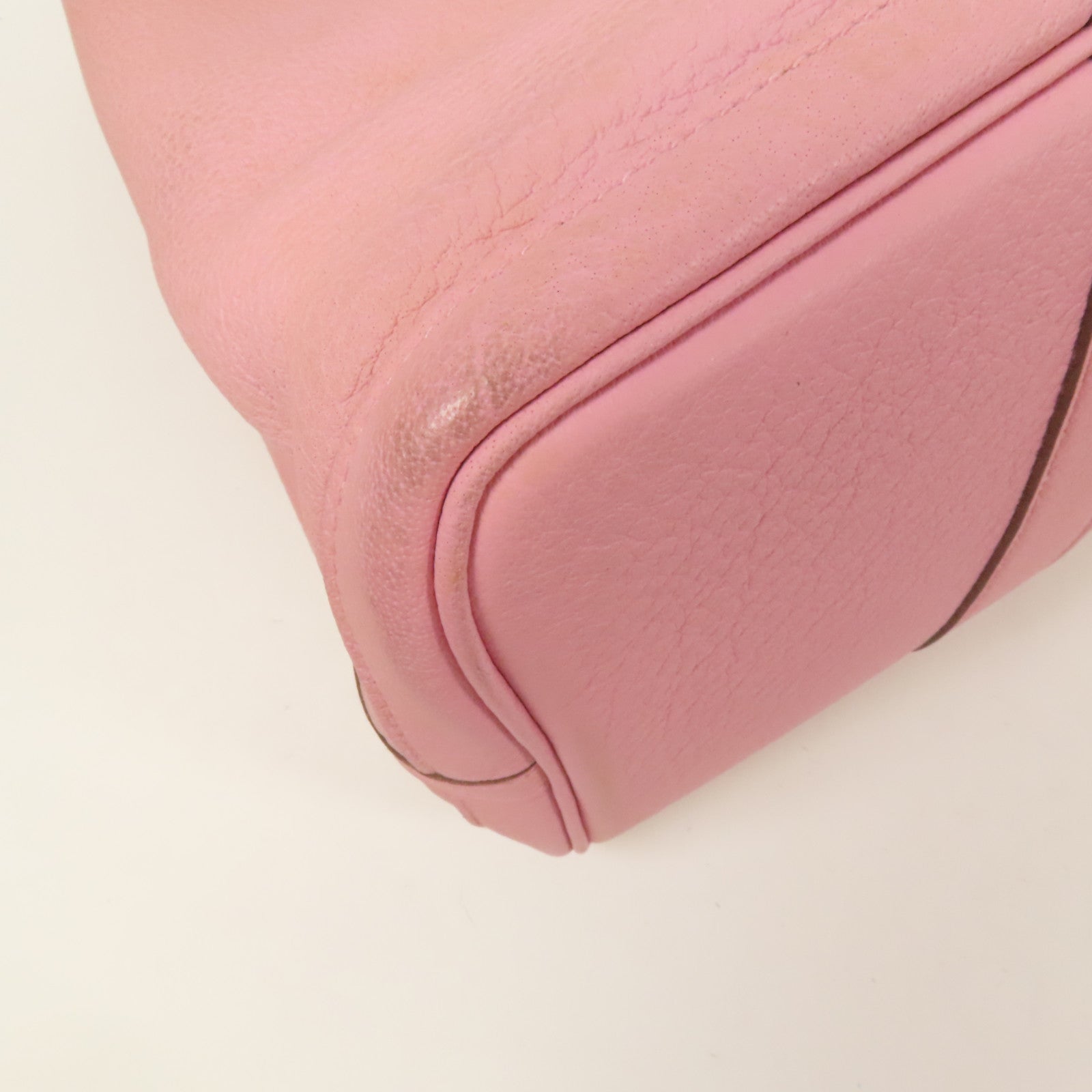 HERMES 【激減優惠】Negonda皮革Garden Party PM銀扣手挽袋Rose Sakura