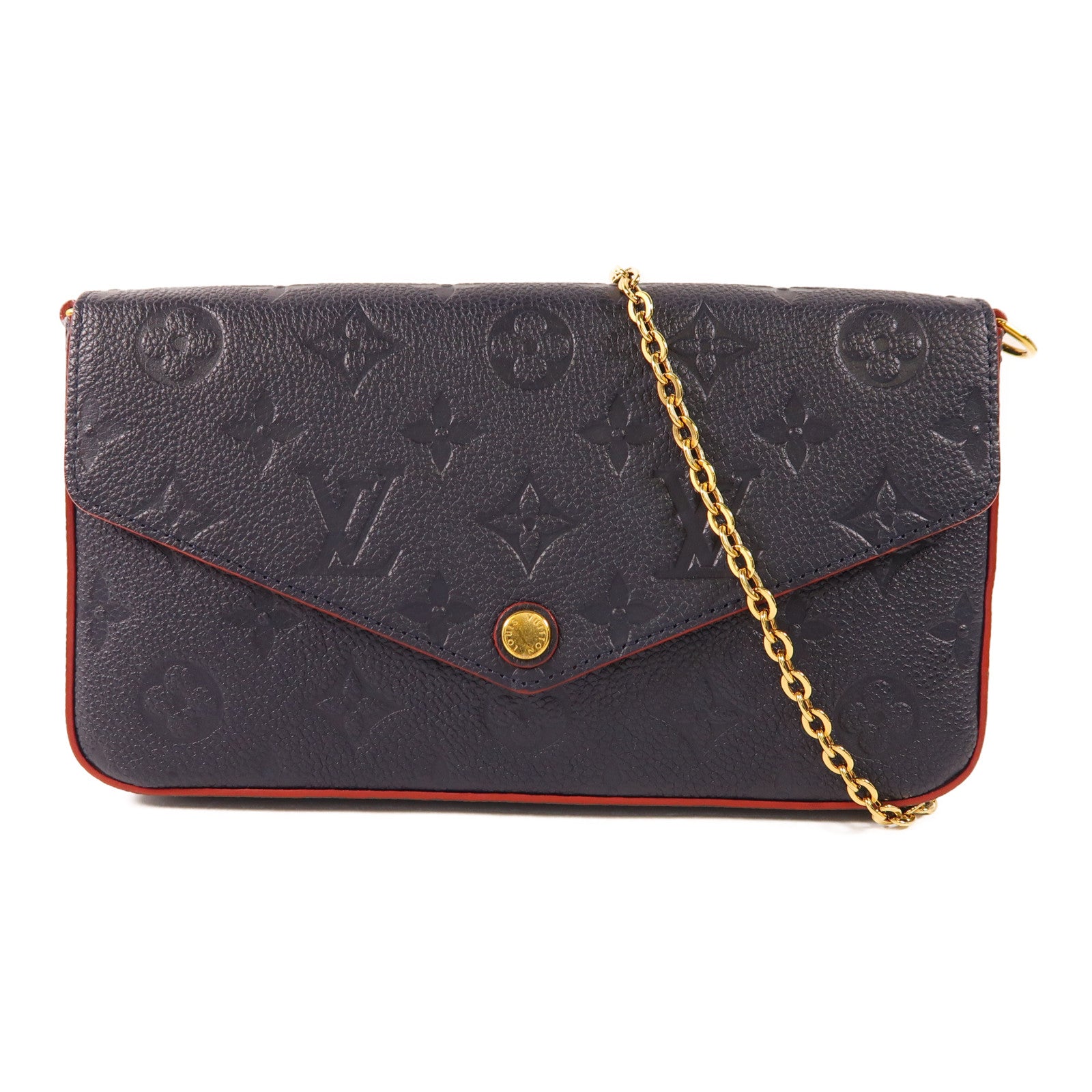 LOUIS VUITTON Monogram Empreinte Pochette Felicie金扣肩背袋