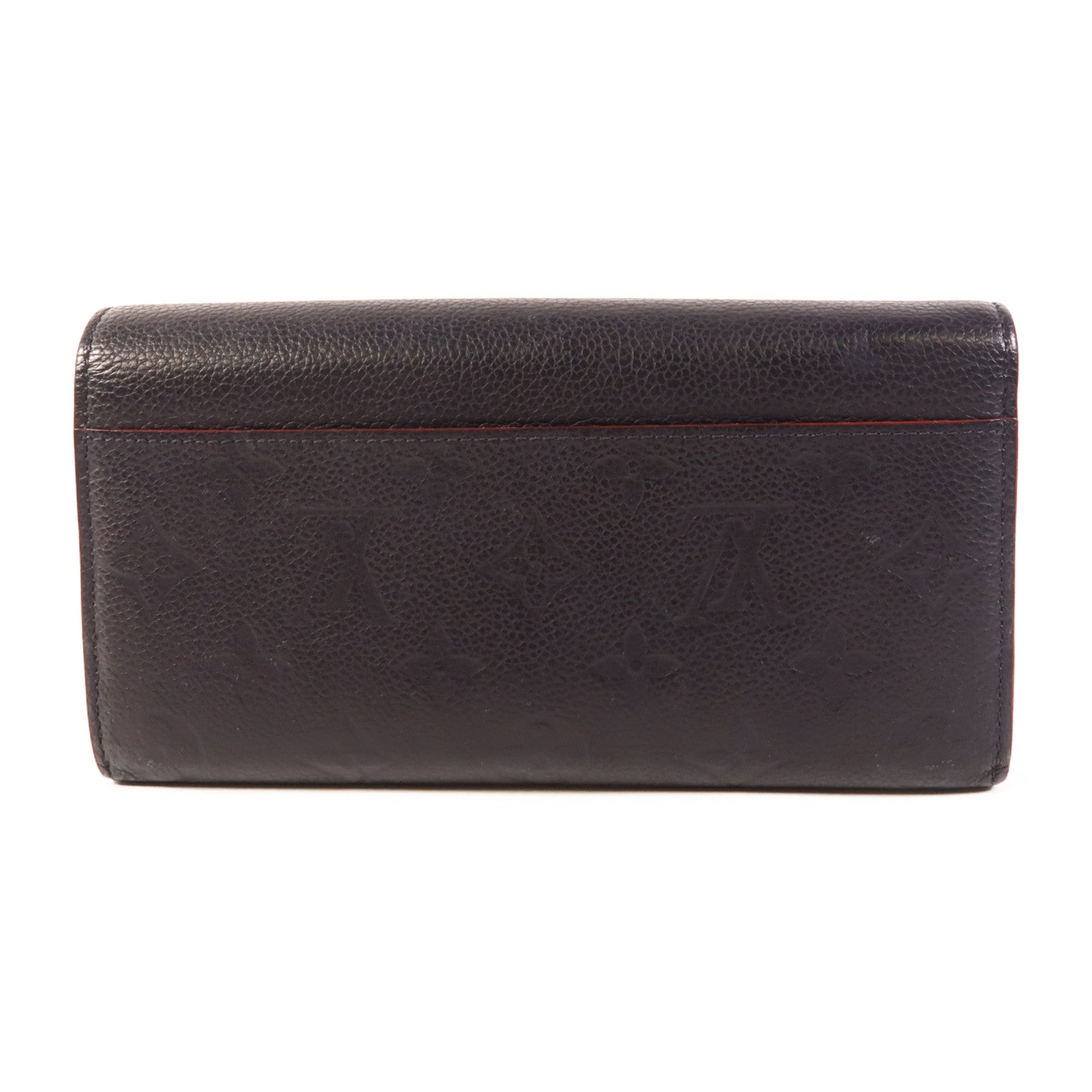 LOUIS VUITTON Monogram Empreinte Sarah Long Wallet金扣長錢包