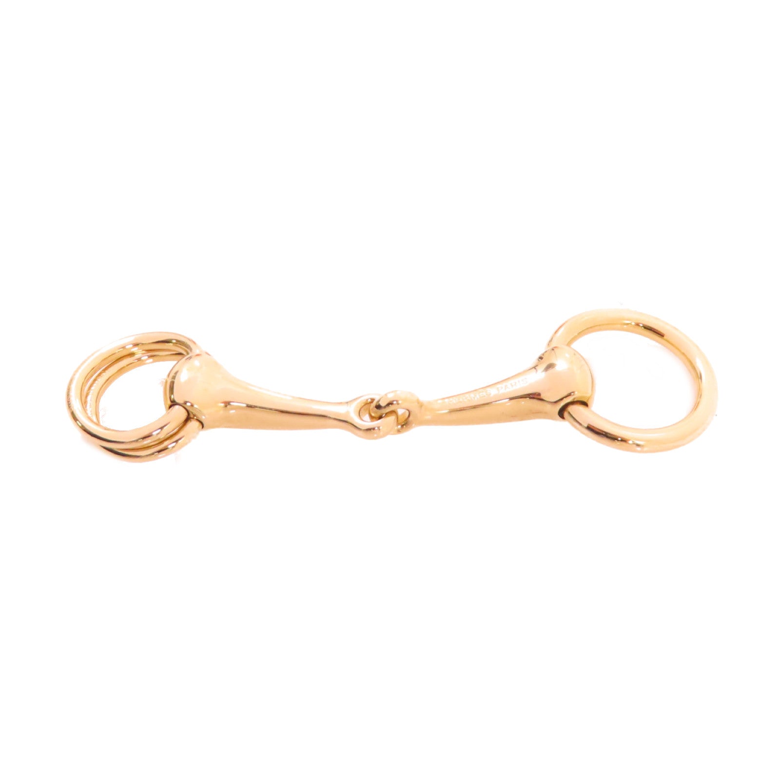 HERMES 金屬Mors twilly Scarf Ring金色